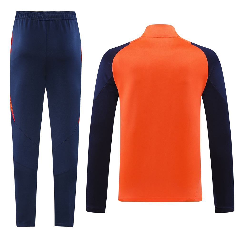 Manchester United 24-25 Jacket Training Tracksuit - Orange - UnitedFutballJersey