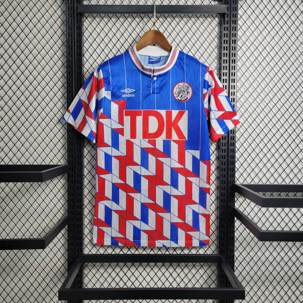 Retro Ajax 1990 Away Stadium Jersey - UnitedFutballJersey