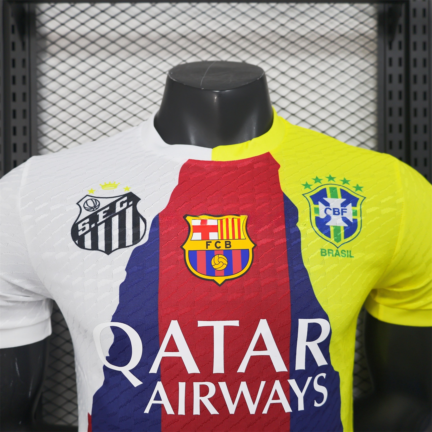 Neymar Career Commemorative Jersey - Player Version with NEYMAR.JR #10 - B.A.R.S.A Brazil Paris Saint-Germain PSG Santos - UnitedFutballJersey
