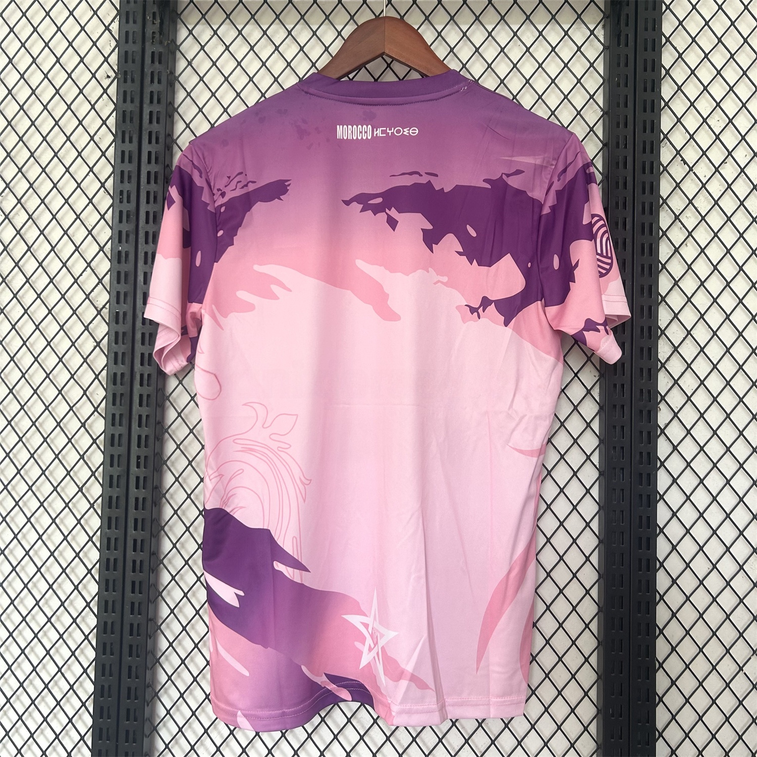 Morocco 25-26 Purple Pattern Pink Training Jersey - Fans Version - UnitedFutballJersey