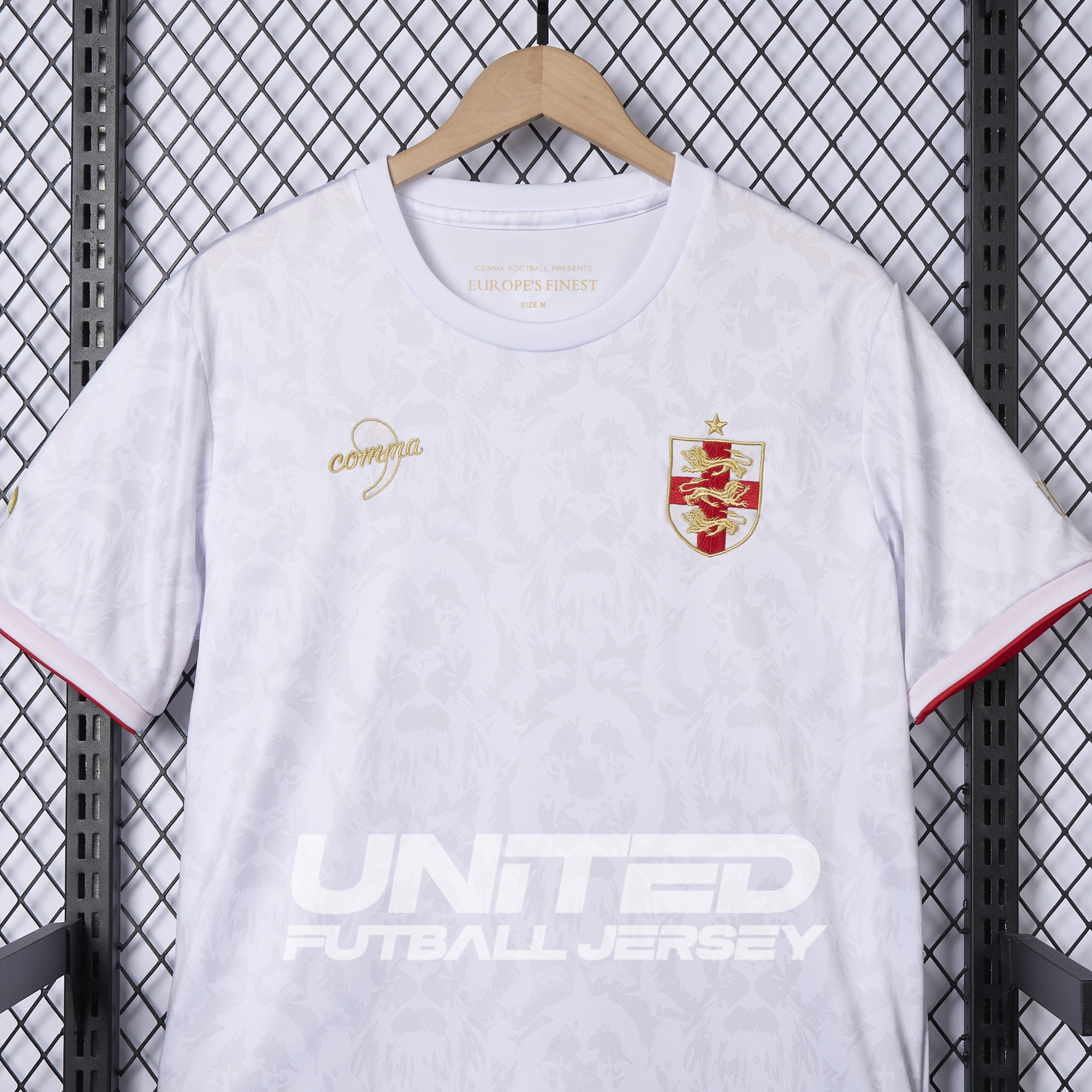 England 2024-25 COMMA White Special Edition Jersey - Fans Version - UnitedFutballJersey