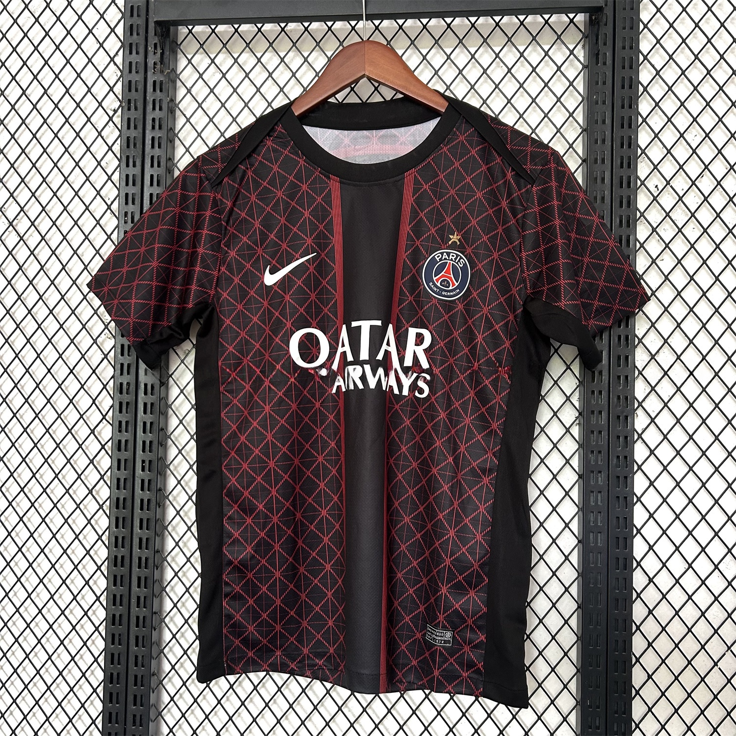 Paris Saint-Germain PSG 25-26 Red Pre-Match Training Jersey - Fans Version - UnitedFutballJersey