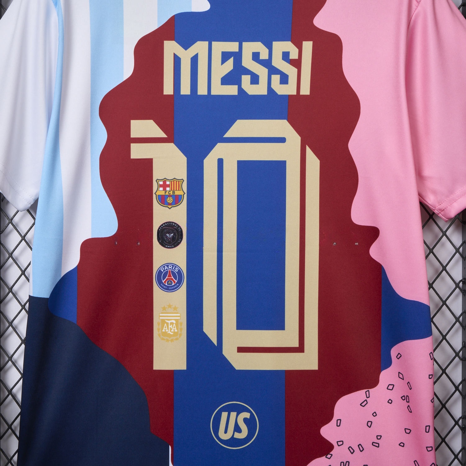 Messi Career Commemorative Jersey - Fans Version - B.A.R.S.A Argentina Paris Saint-Germain PSG INT M.A.M - UnitedFutballJersey