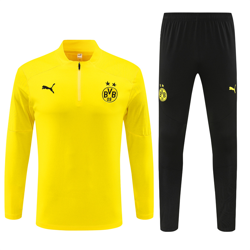 Dortmund 24-25 Long Sleeve Training Set - Yellow - UnitedFutballJersey