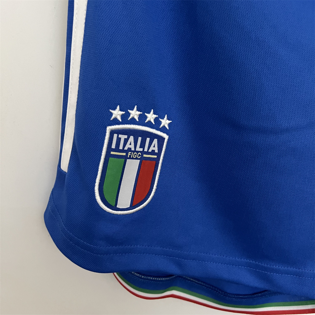 Italy 2023 Home Shorts - UnitedFutballJersey