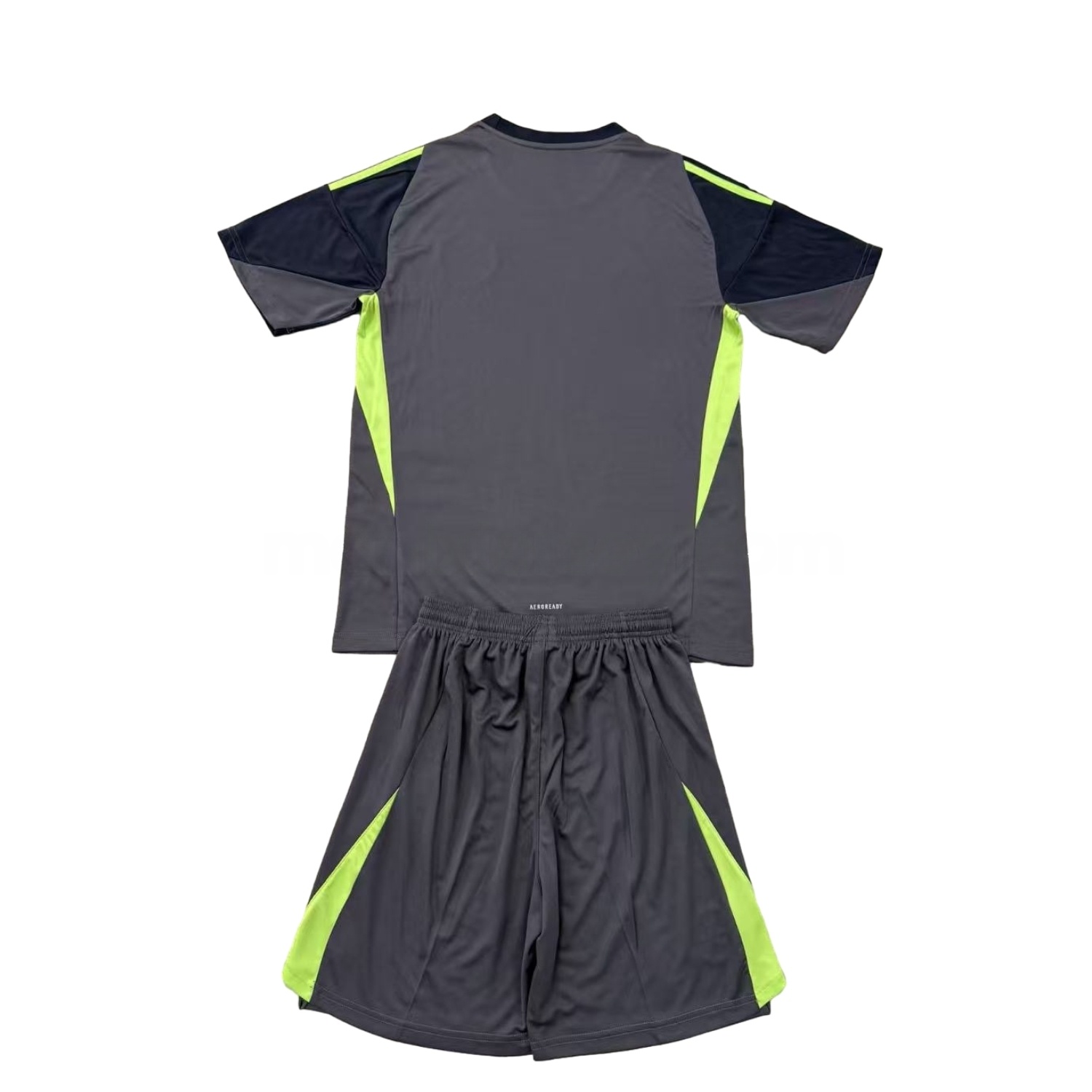 Manchester United 25-26 Grey Black Goalkeeper Kids Kit - UnitedFutballJersey