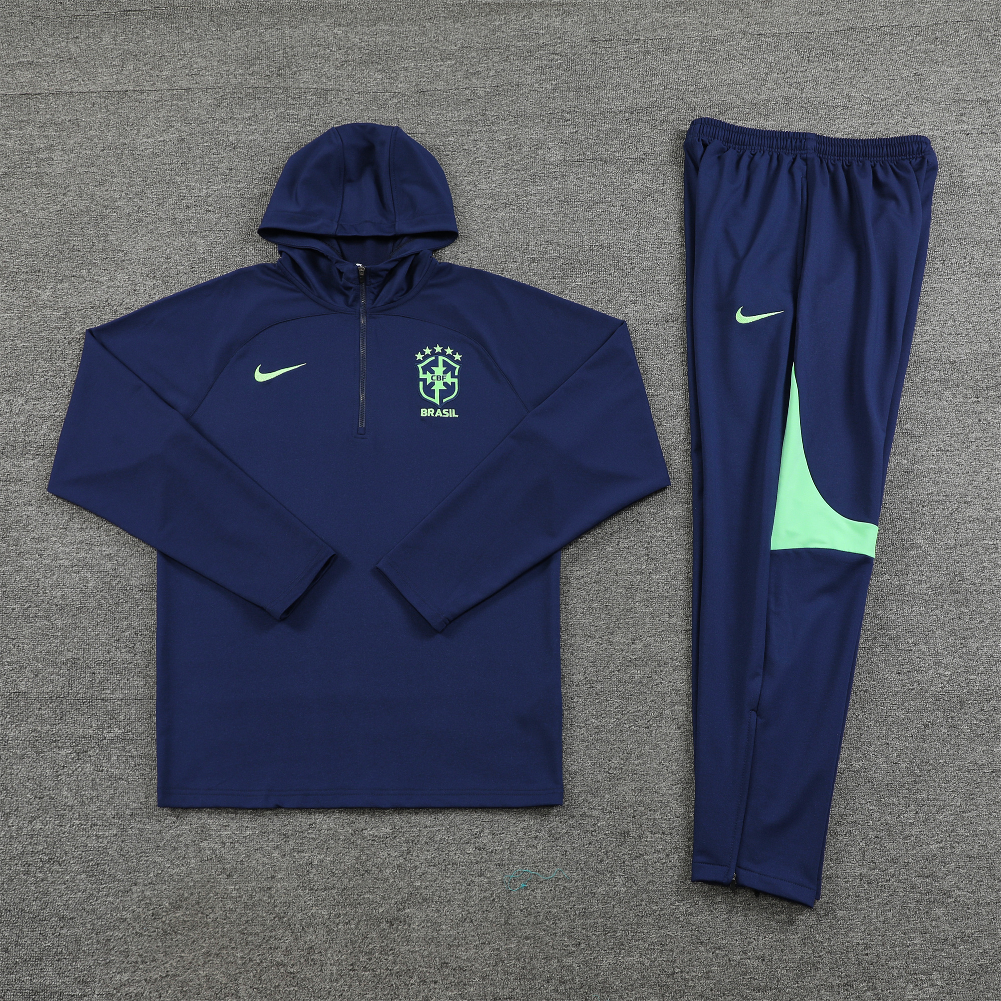 Brazil 23-24 Men's Training Hoodie + Pants - UnitedFutballJersey