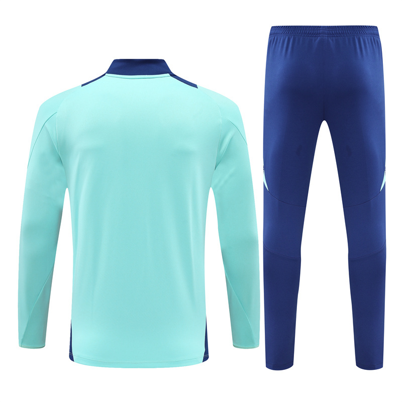 Manchester United 24-25 Long Sleeve Training Set - Lake Blue - UnitedFutballJersey