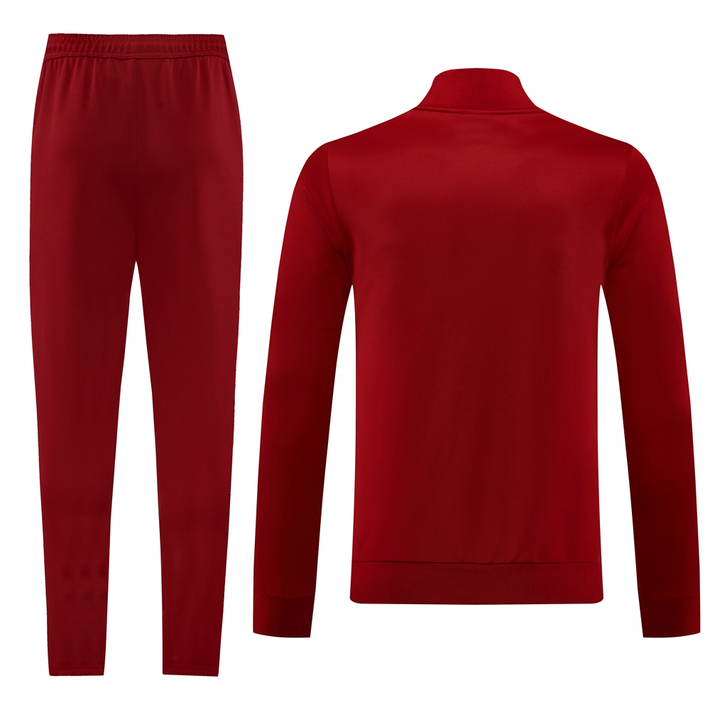 Roma 24-25 Vintage Jacket Training Tracksuit - Red - UnitedFutballJersey