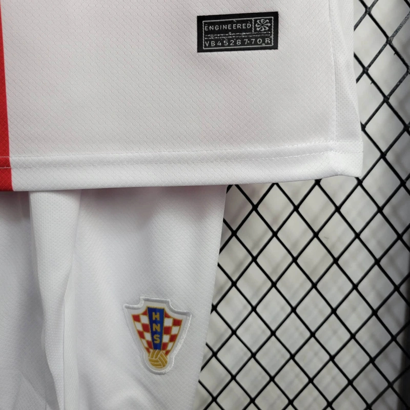 Croatia 2024 Home Stadium Kids Kit - UnitedFutballJersey