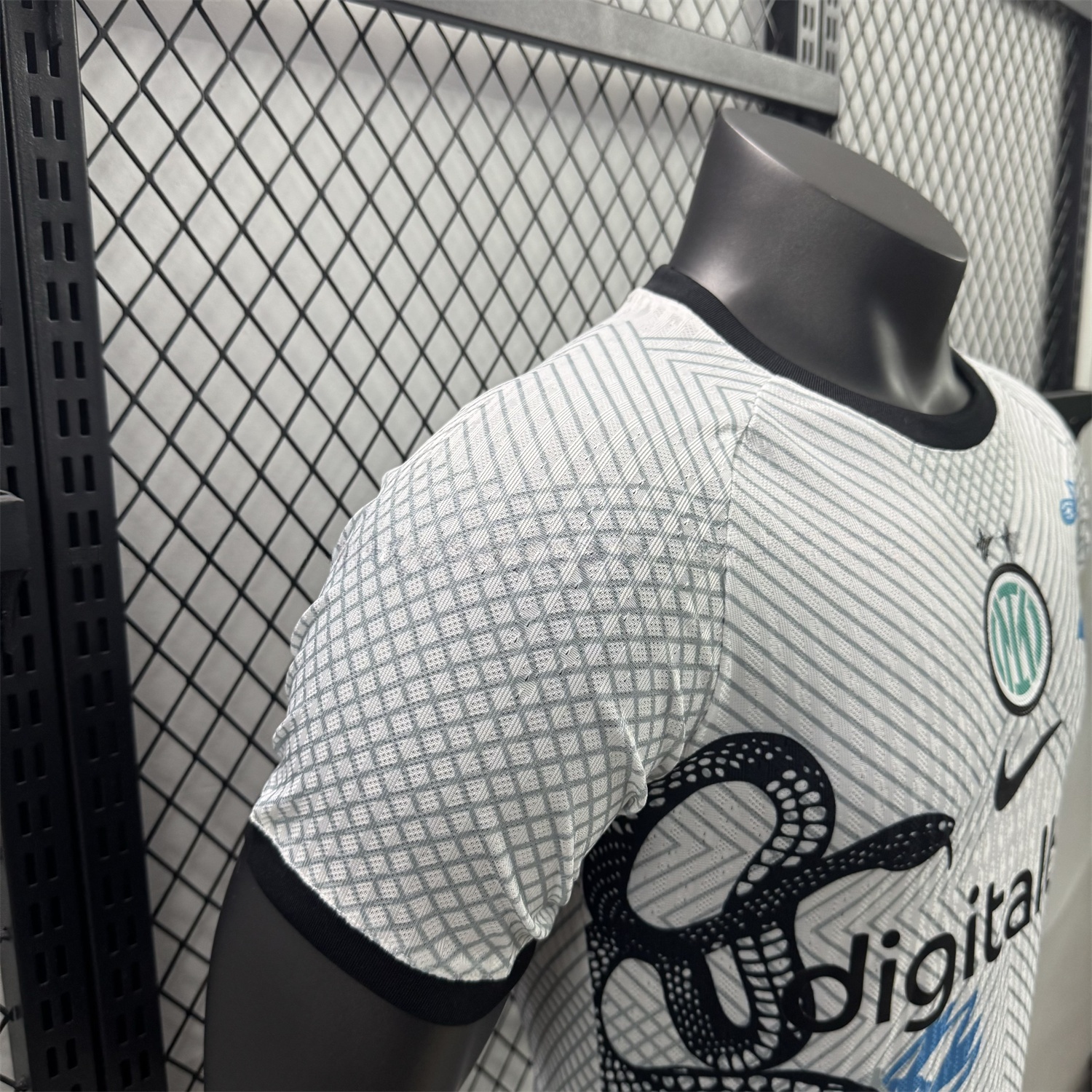 Inter Milan 25-26 Black Snake Special White Jersey - Player Version - UnitedFutballJersey