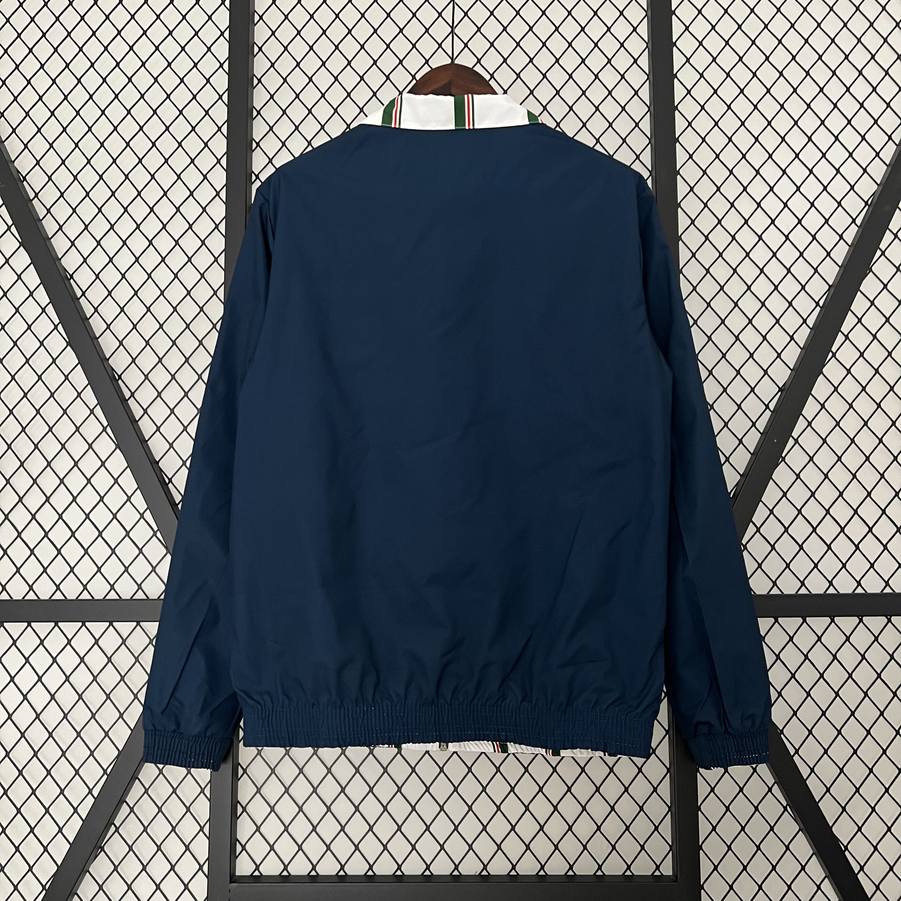 B.A.R.S.A 23-24 Player Reversible Windbreaker - White & Blue - UnitedFutballJersey