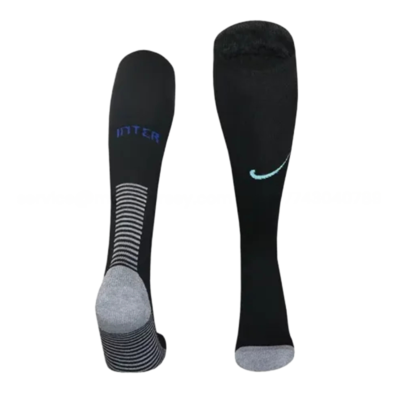 Inter Milan 25-26 Home Socks - Black - UnitedFutballJersey