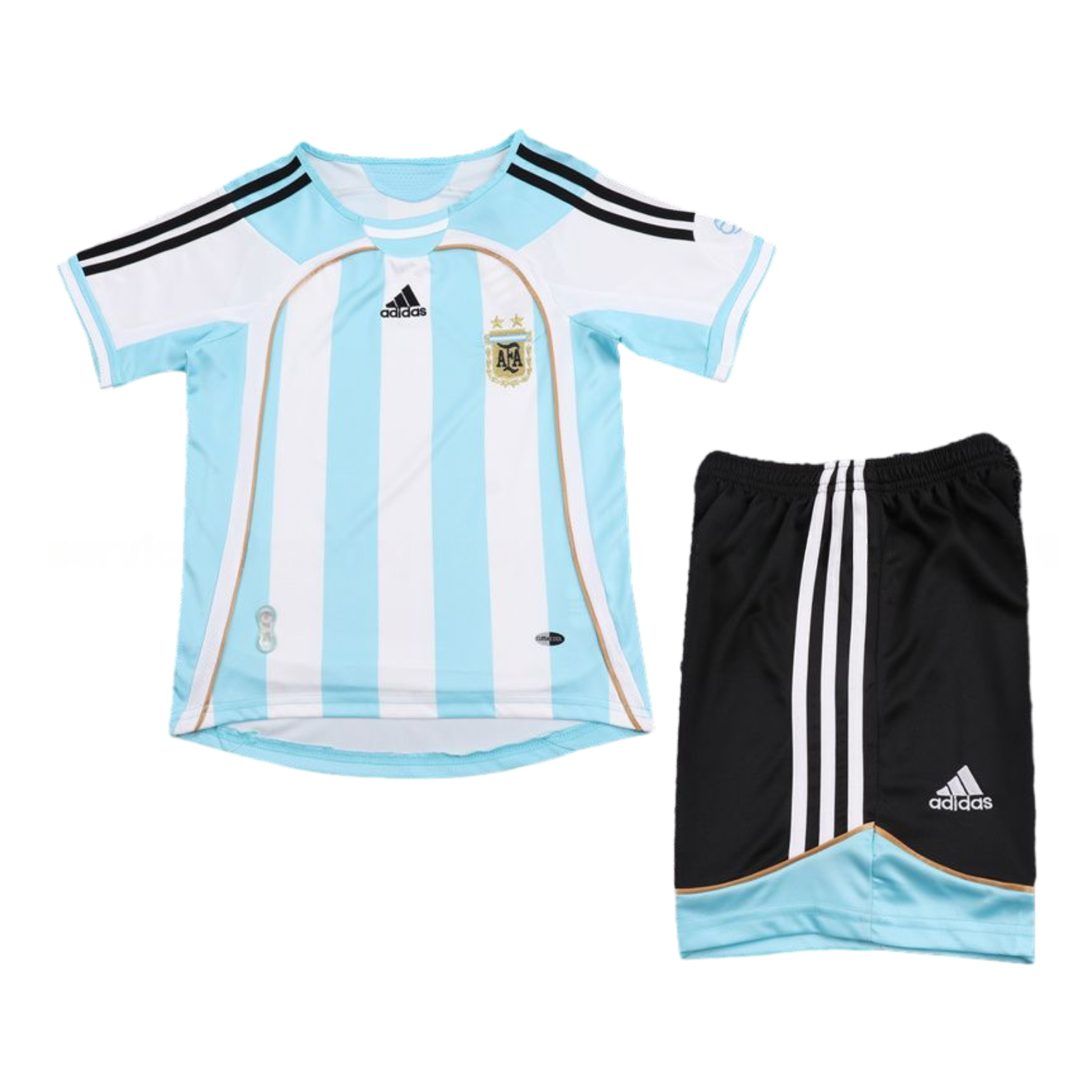 Retro Argentina 2006-07 Home Kids Kit - UnitedFutballJersey