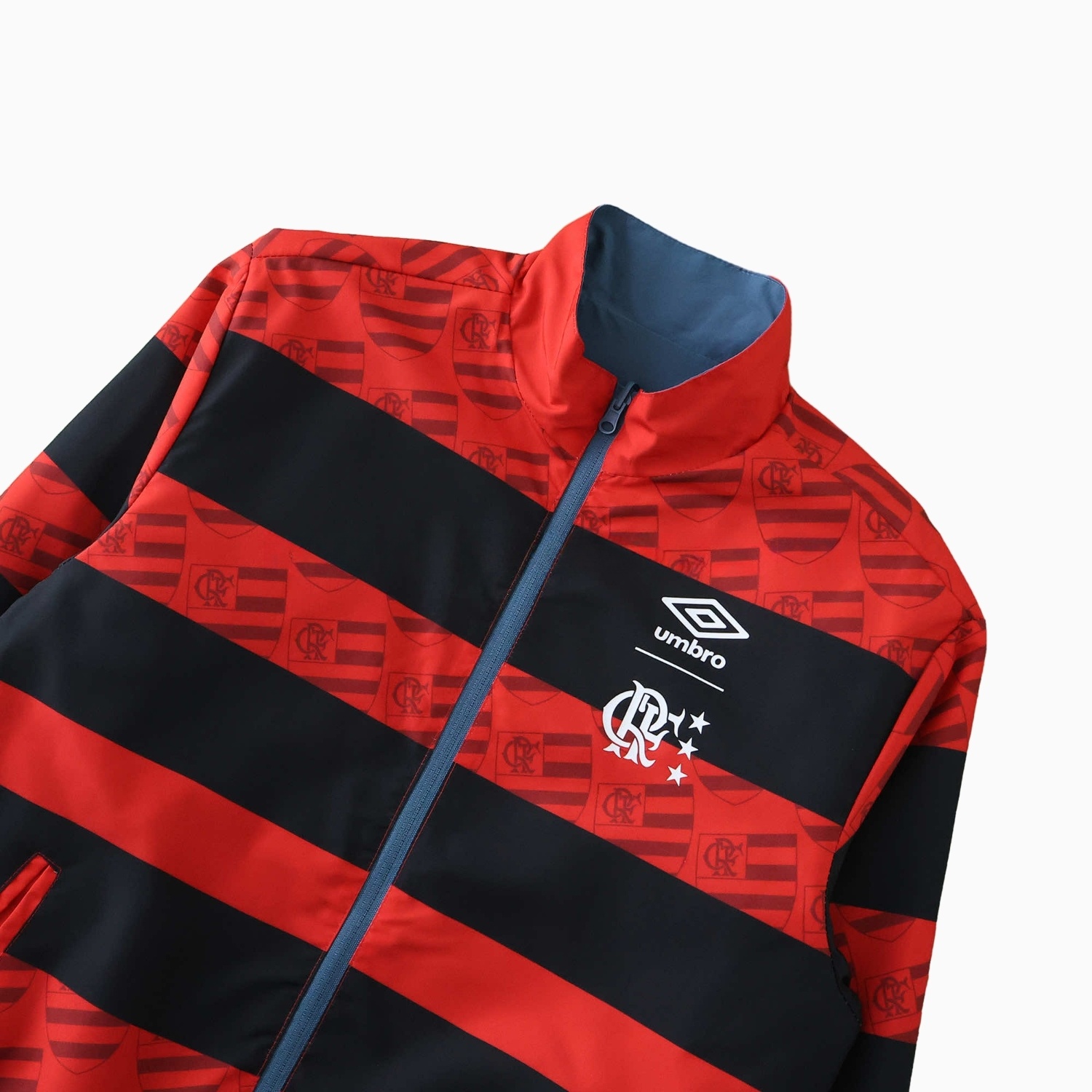 Flamengo 24-25 Double Sided Reversible Windbreaker - Red & Blue - UnitedFutballJersey