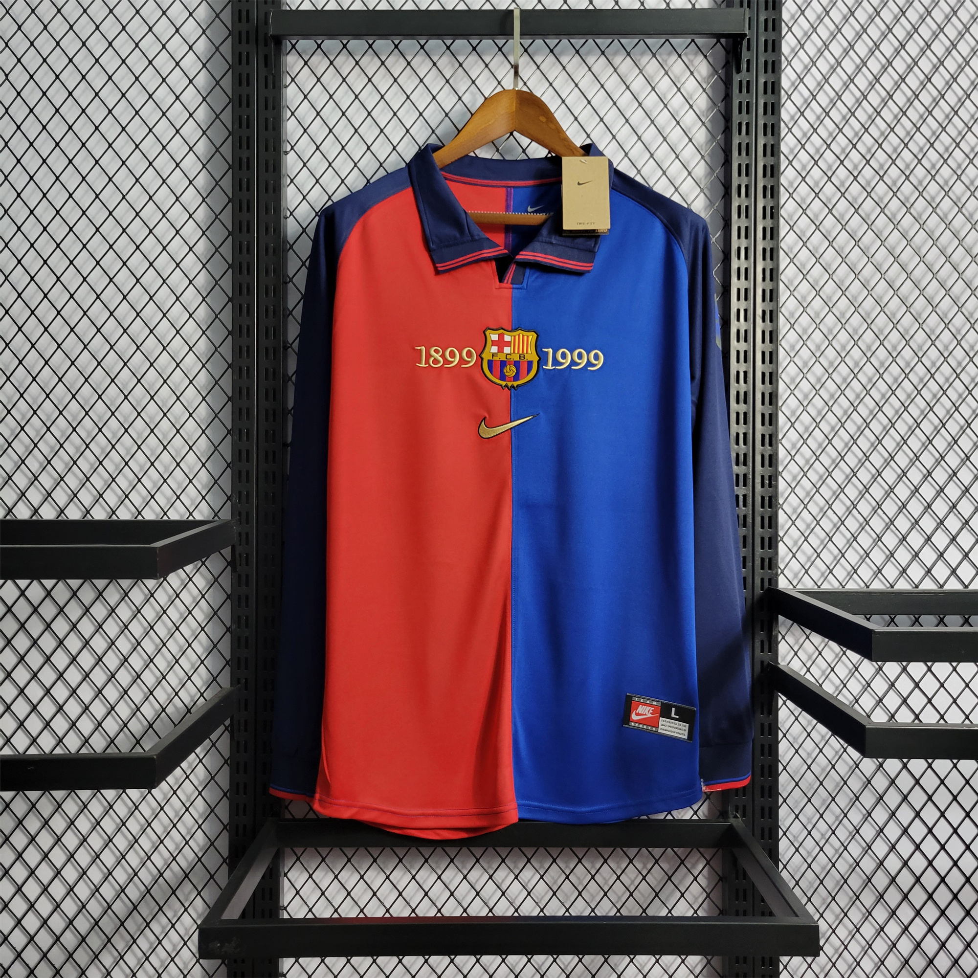 Retro Barcelona Centenary Edition Long Sleeve Jersey - UnitedFutballJersey