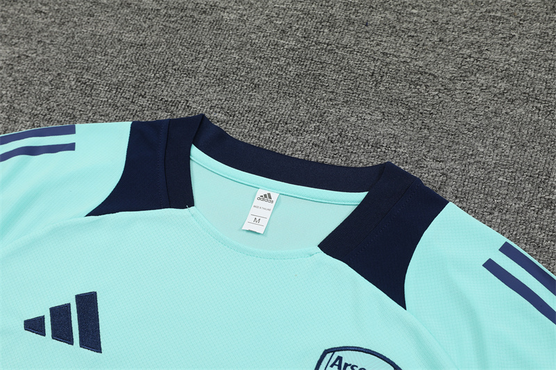 Arsenal 24-25 Short-Sleeve Training Kids Kit - Lake Blue - UnitedFutballJersey