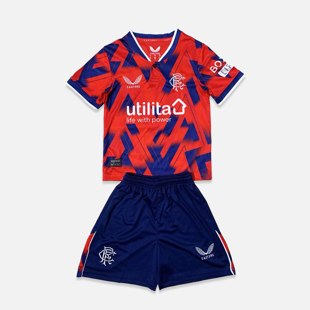 Glasgow Rangers 23-24 Fourth Kids Kit - UnitedFutballJersey