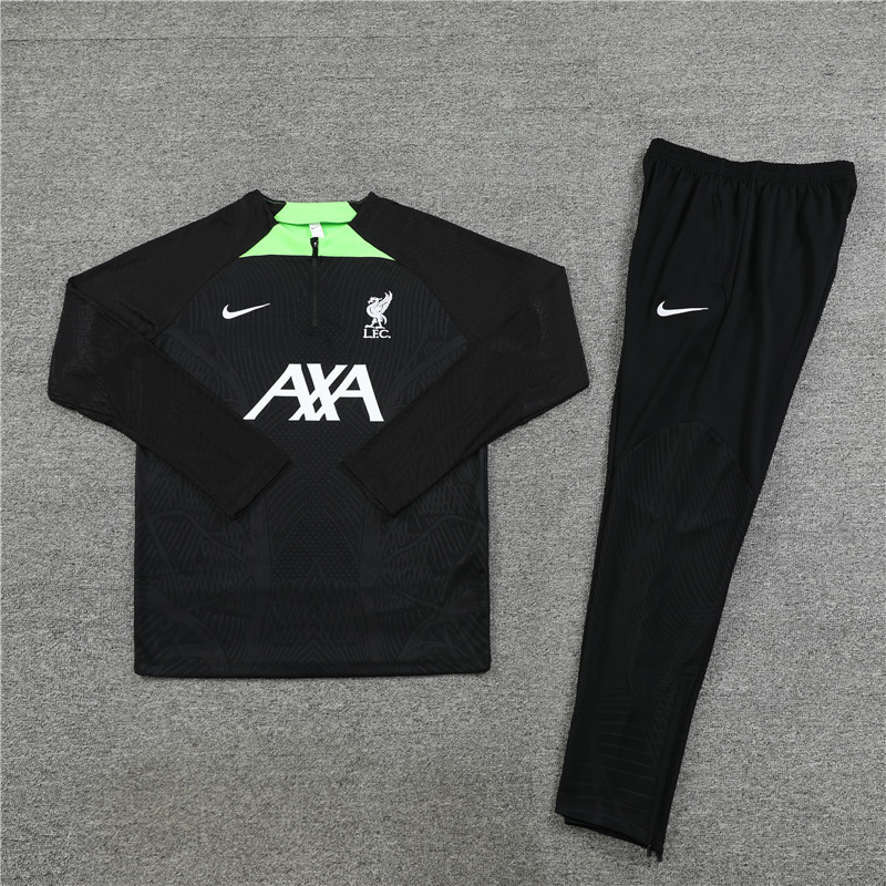 23-24 Liverpool Black Long Sleeve Training Set - UnitedFutballJersey