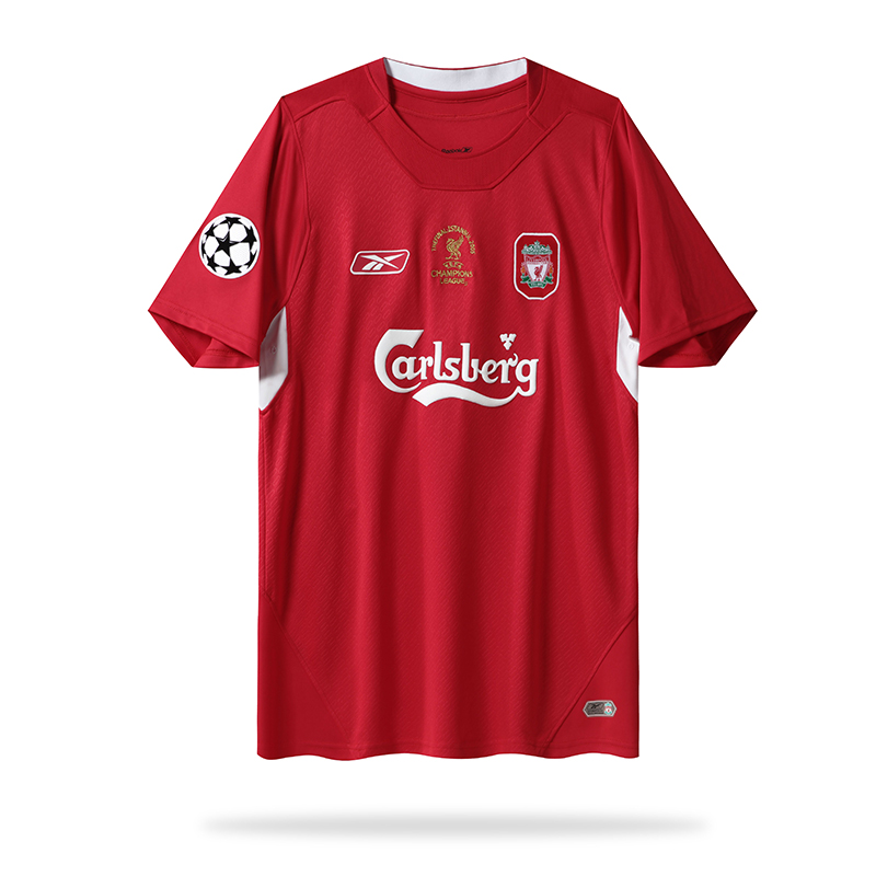 Retro Liver.pool 2005 Home Stadium Jersey - with UEFA Champions League Final Patch - UnitedFutballJersey