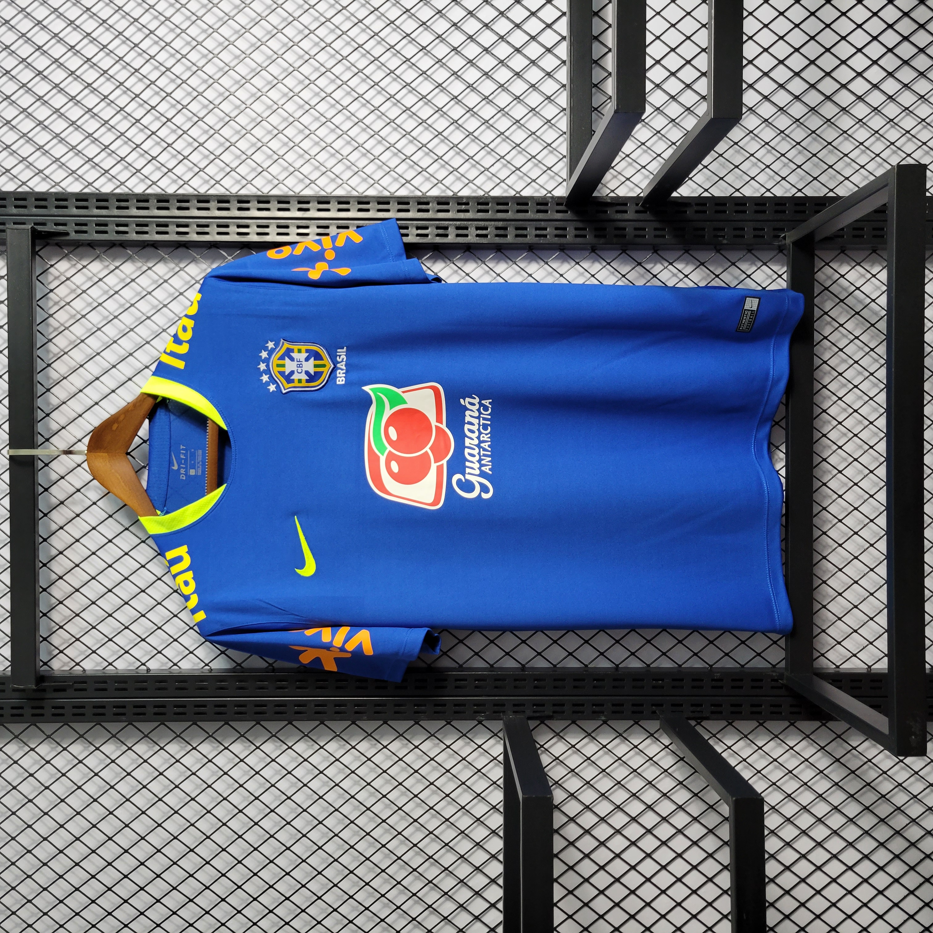 Retro Brazil 2020 Blue Training Jersey - UnitedFutballJersey