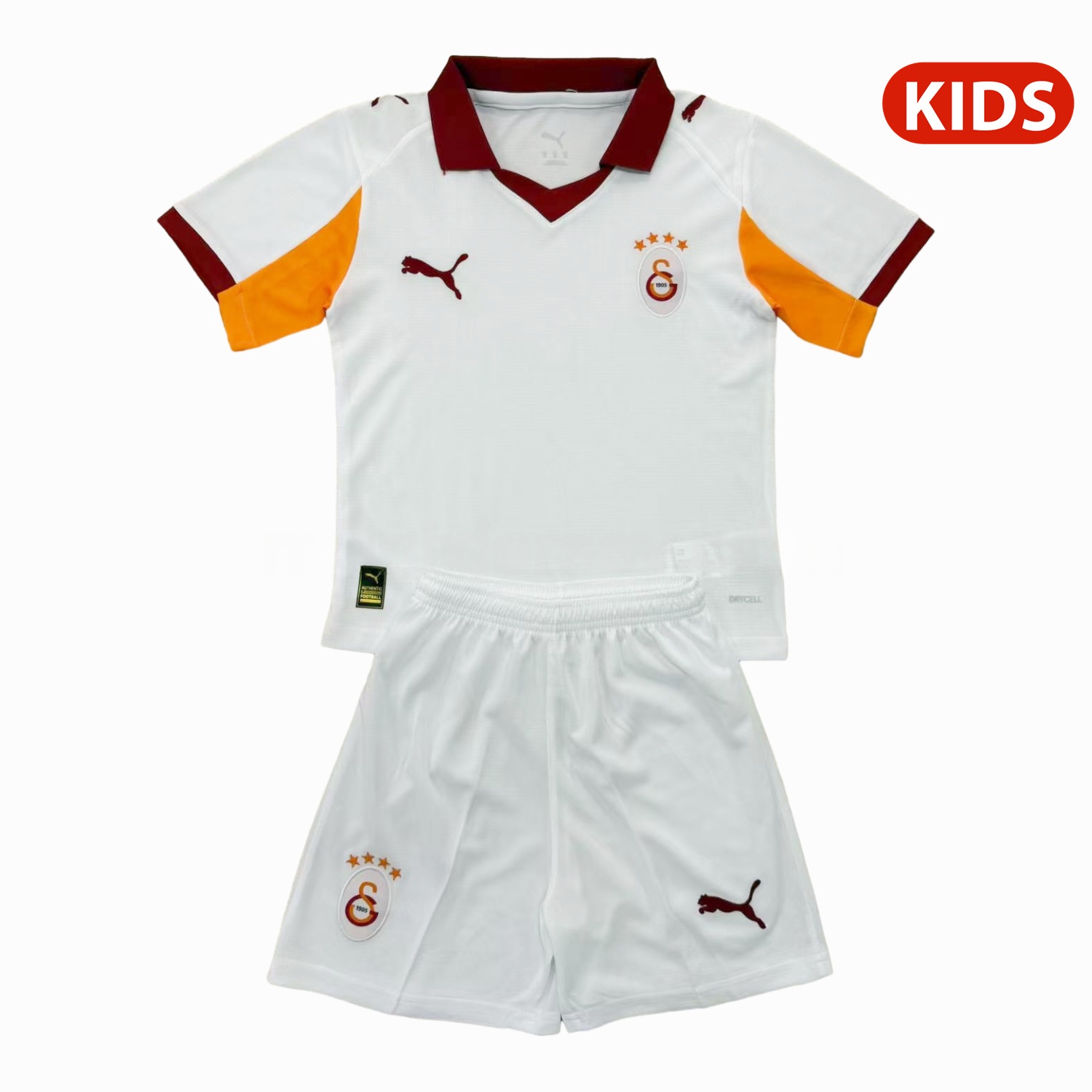 Galatasaray 25-26 Away Unsponsored Kids Kit - UnitedFutballJersey