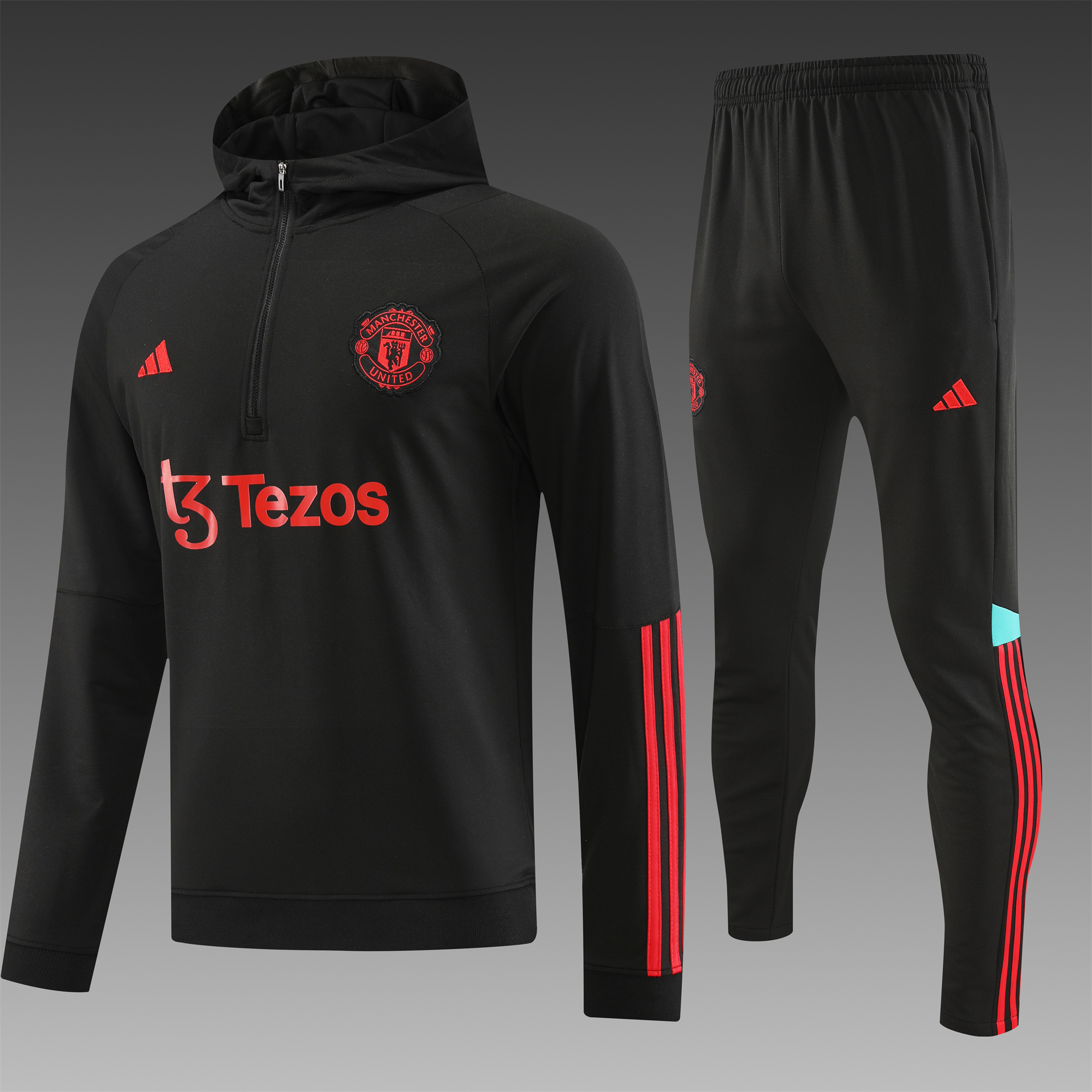 Manchester United 23-24 Men's Training Hoodie + Pants - UnitedFutballJersey