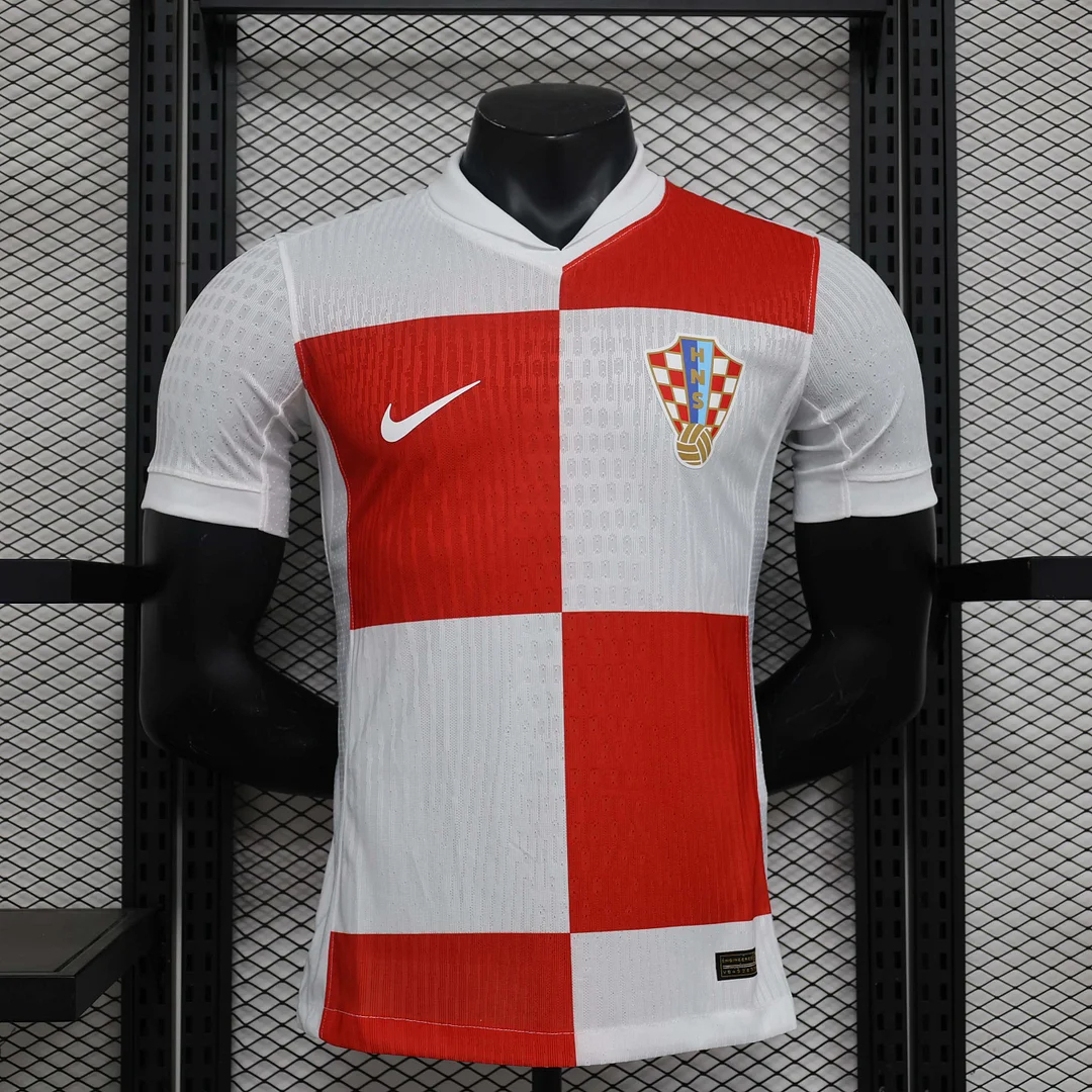 Croatia 2024 Home Stadium Jersey - Player Version - UnitedFutballJersey