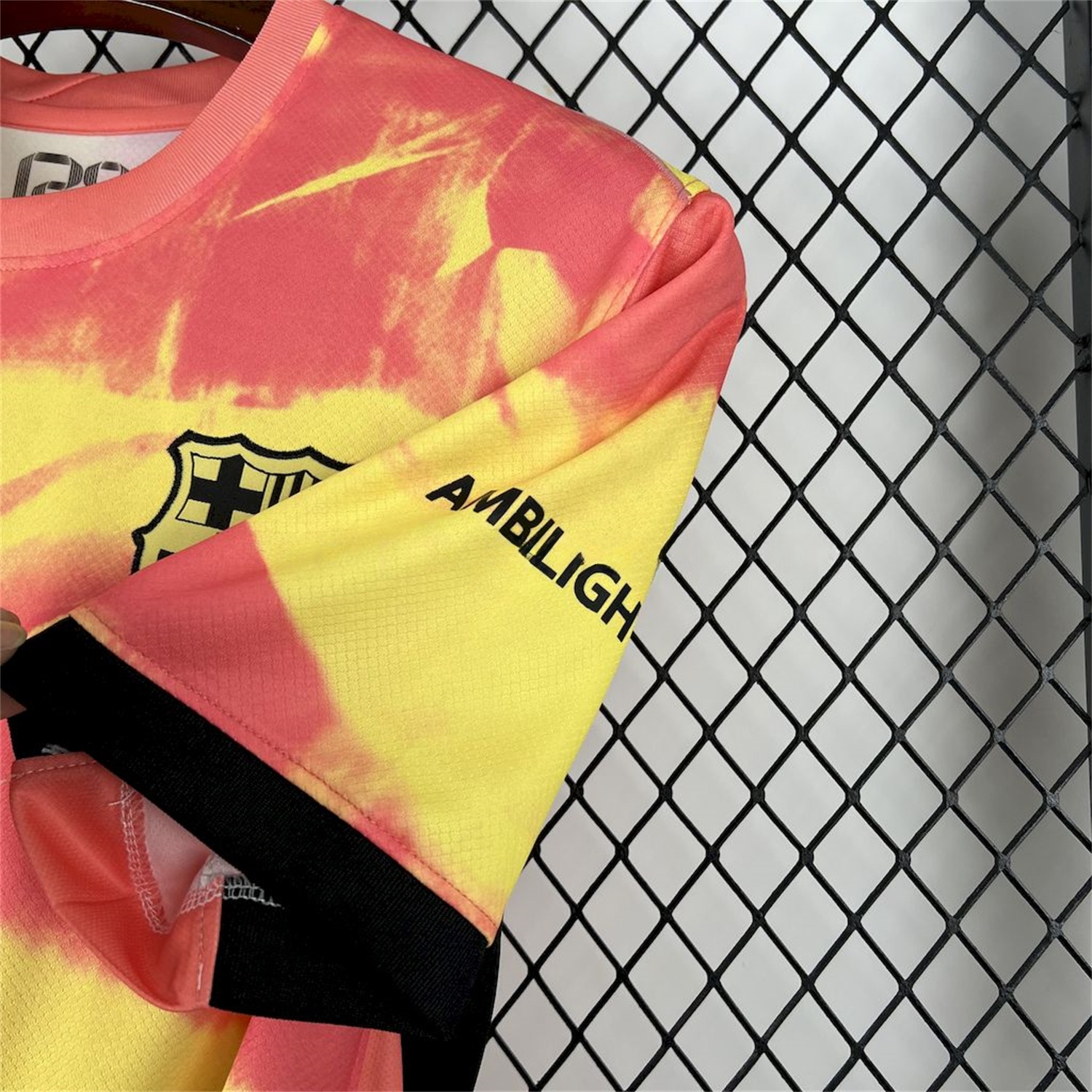 B.A.R.S.A 25-26 Yellow and Orange Camouflage Jersey - Fans Version - UnitedFutballJersey