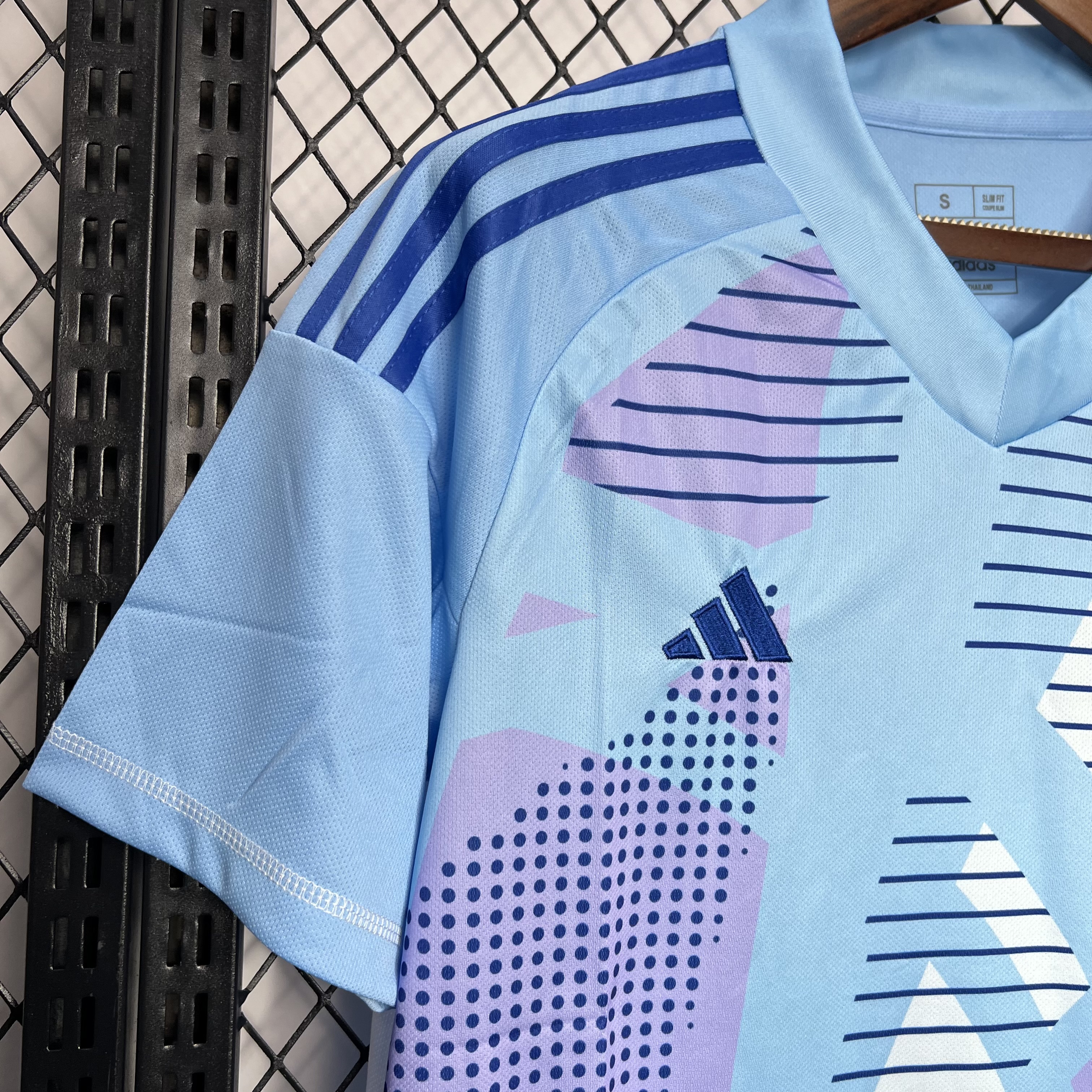 Spain 2024 Blue Goalkeeper Jersey - Fans Version - UnitedFutballJersey