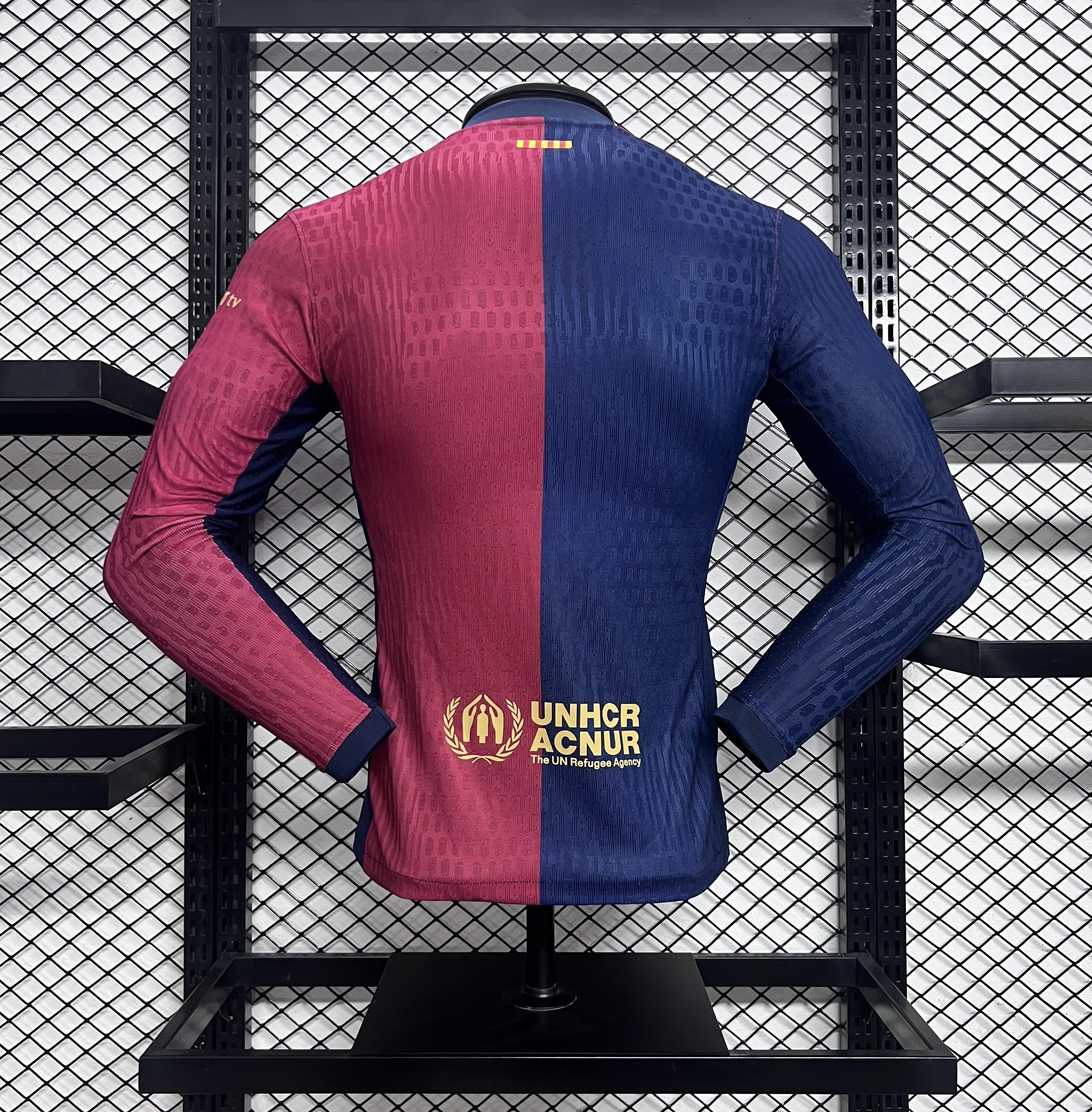 B.A.R.S.A 24-25 Home Long Sleeve Jersey - Player Version - UnitedFutballJersey