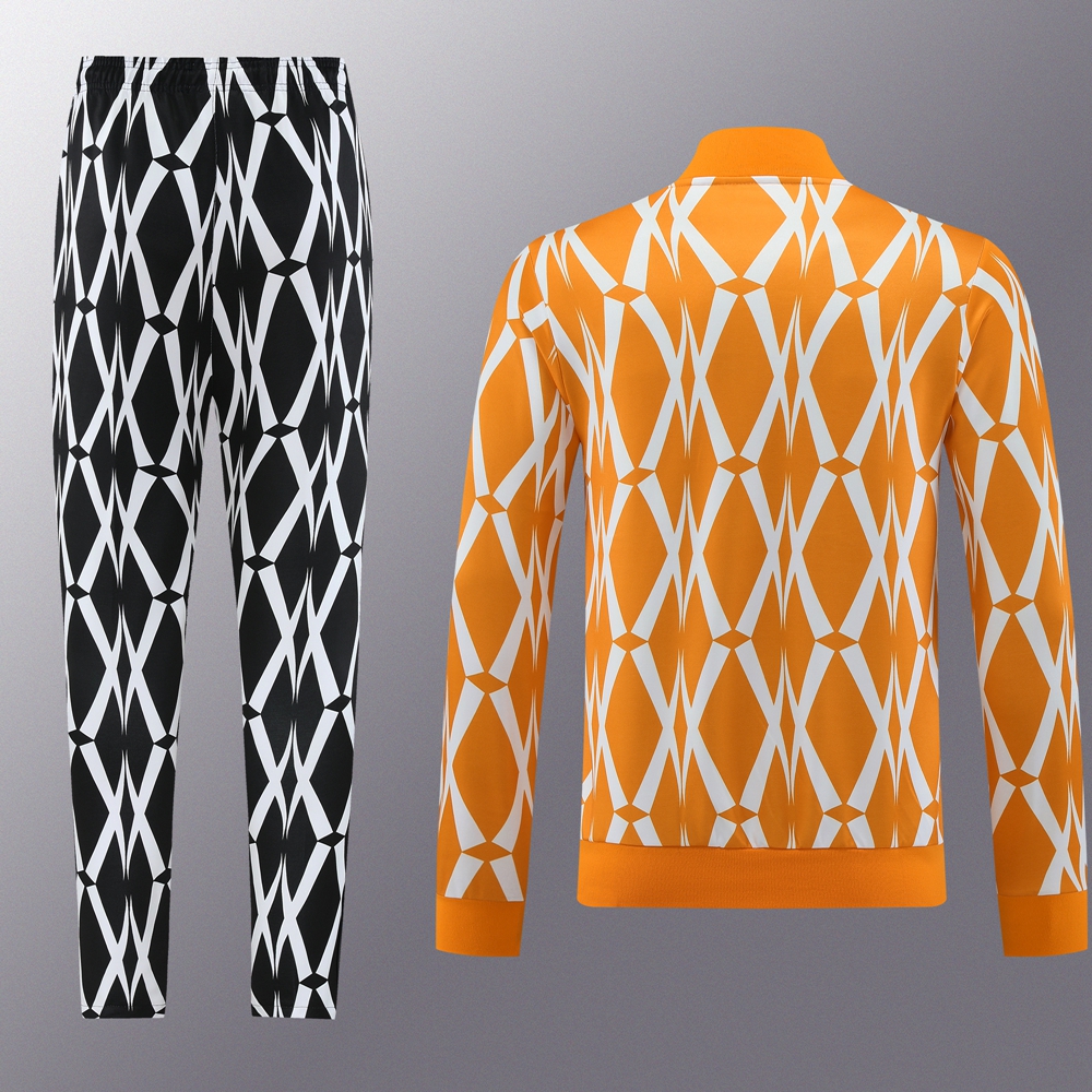 Cote d'Ivoire 23-24 Jacket Training Tracksuit - Orange & Black - UnitedFutballJersey