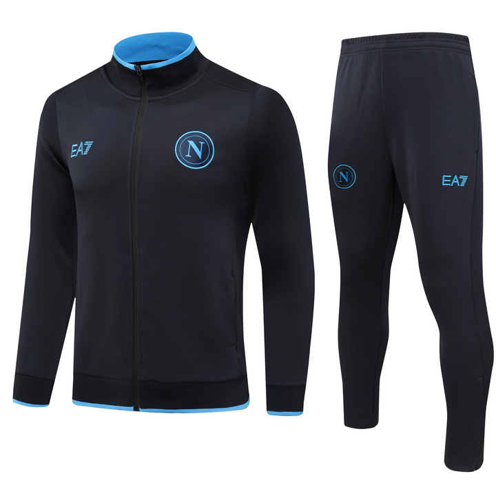 Napoli 23-24 Long Sleeve Training Set - Black - UnitedFutballJersey