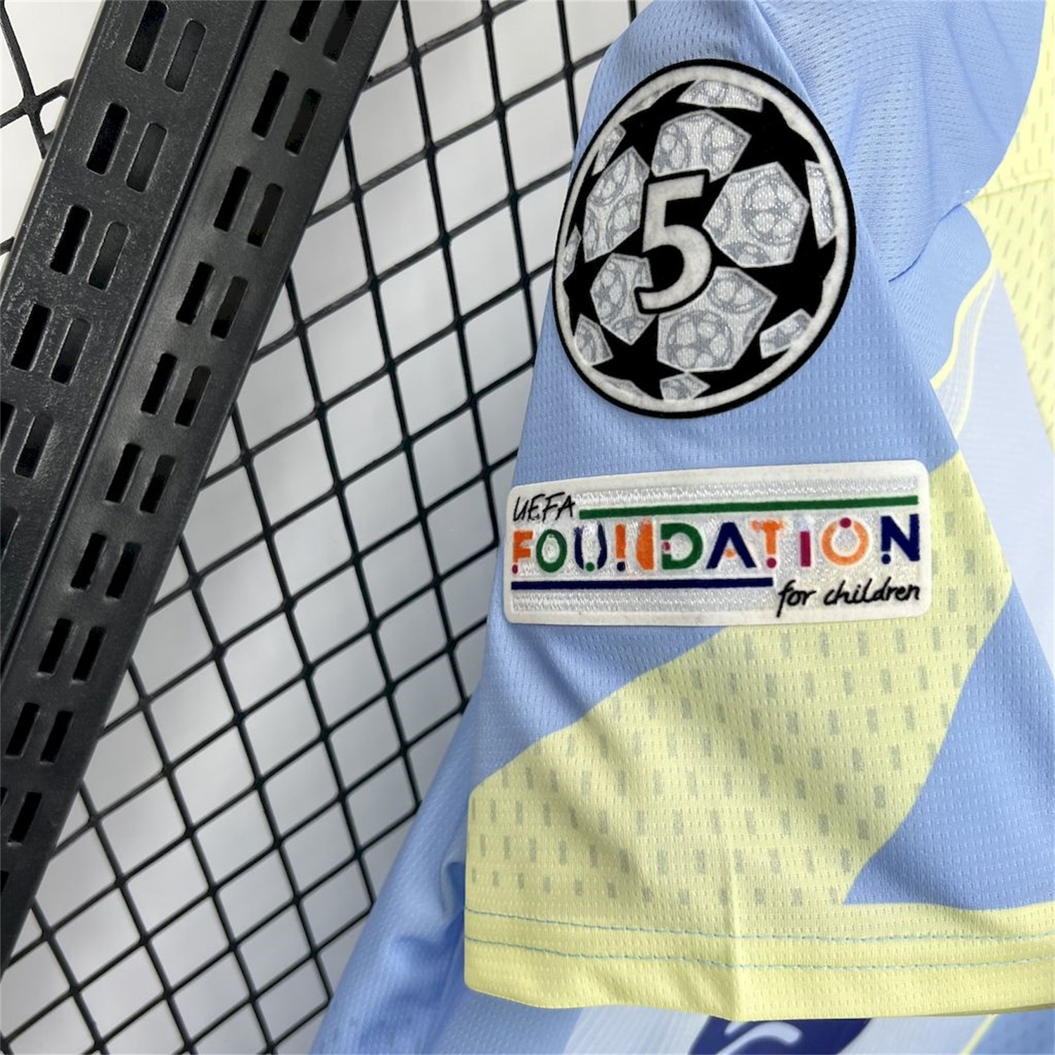 Barcelona 25-26 T90 Yellow Lines Light Blue Special Jersey - Fans Version - UnitedFutballJersey