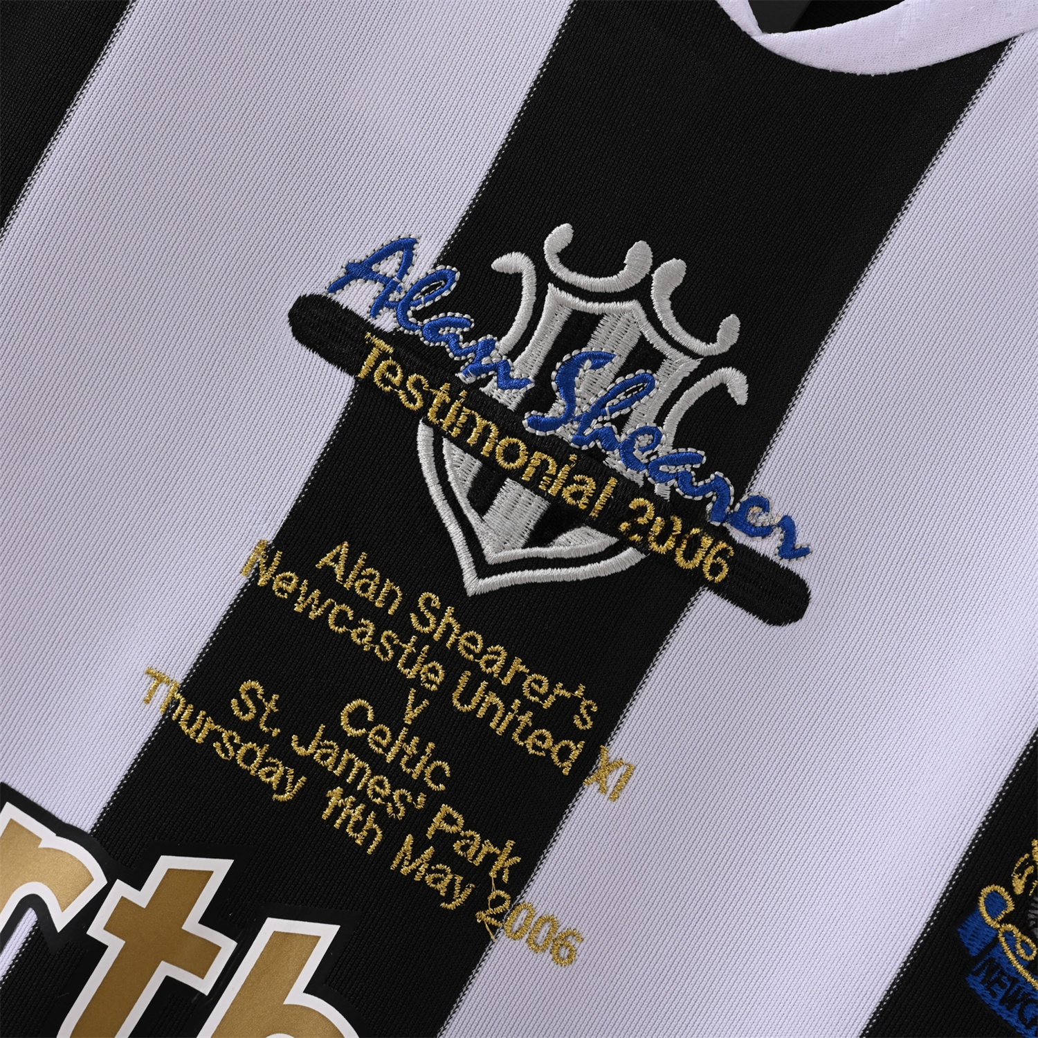 Retro Newcastle United 2006 Alan Shearer Testimonial Home Jersey - UnitedFutballJersey