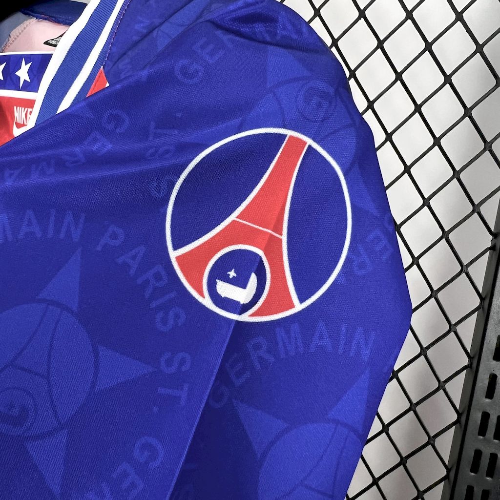 Retro Paris Saint-Germain PSG 1994-95 Home Unsponsored Jersey - UnitedFutballJersey