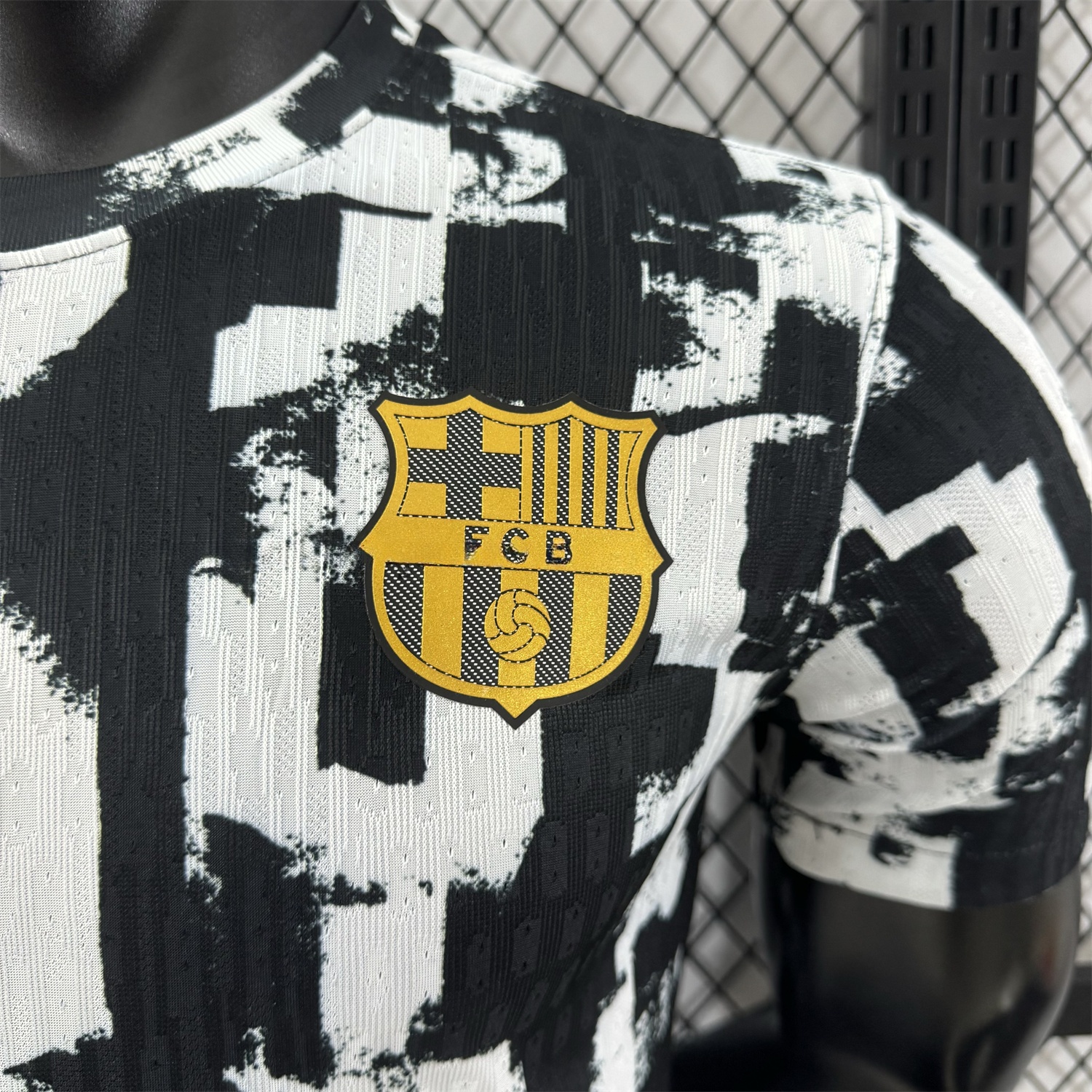 Barcelona 25-26 Unsponsored White & Black Letters Special Jersey - Player Version - UnitedFutballJersey