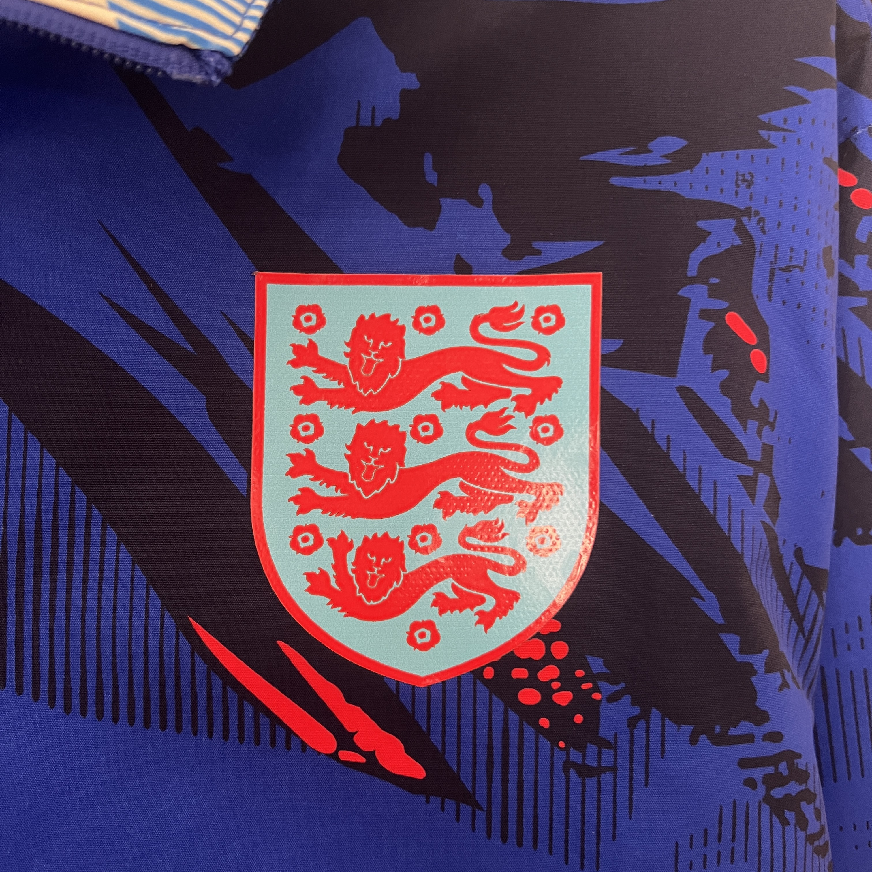 England 2024 Double Sided Reversible Windbreaker - Blue - UnitedFutballJersey