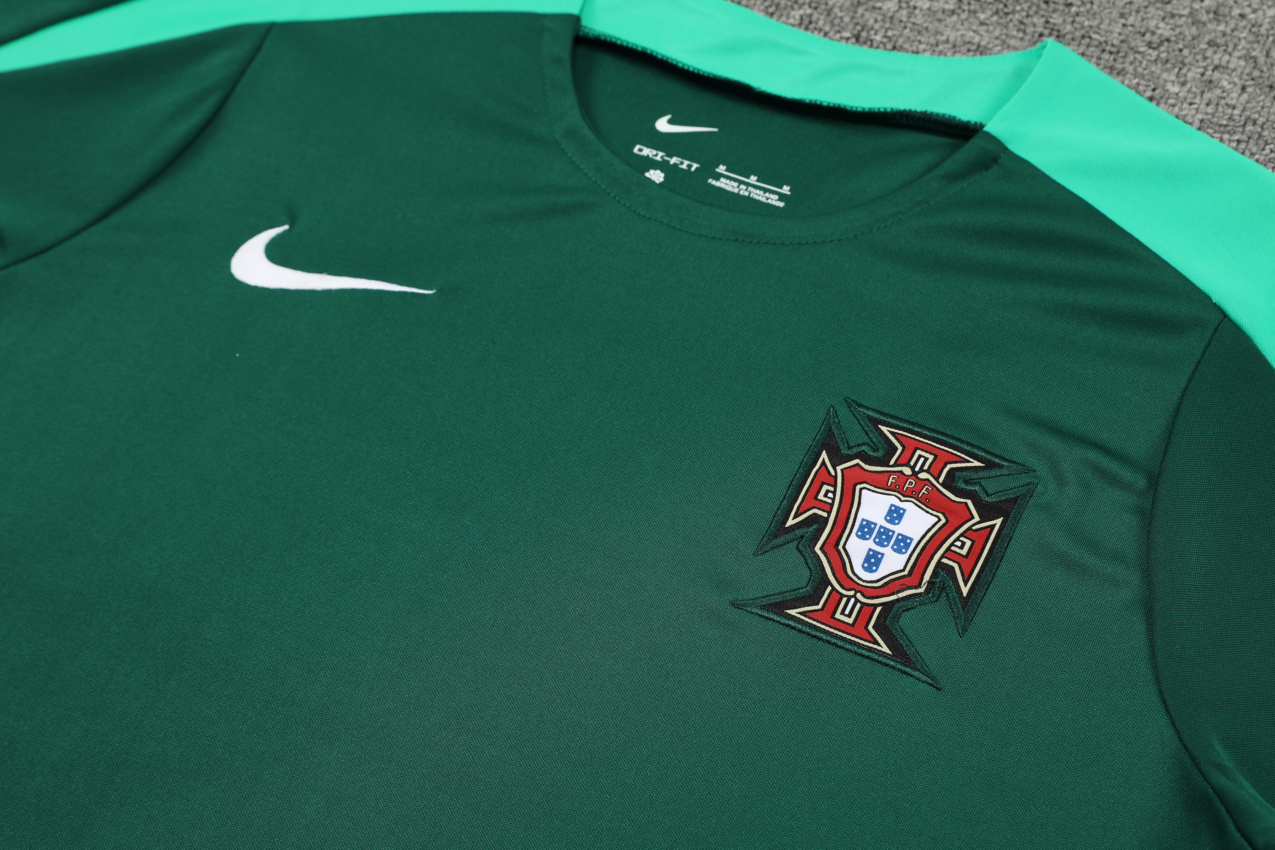 Portugal 2024 Short-Sleeve Training Set - Green - UnitedFutballJersey