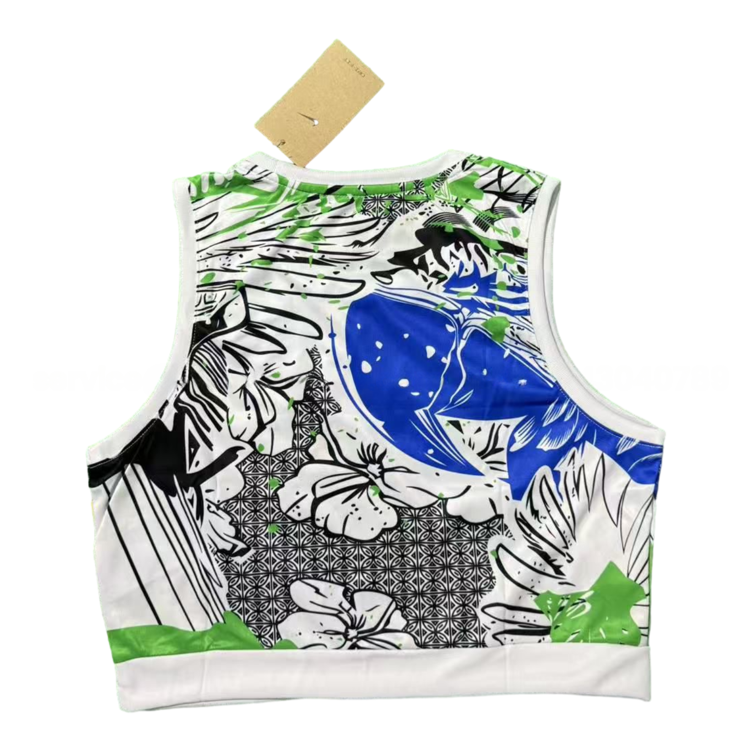 Women's Brazil 25-26 Blue Parrot Yoga Vest - UnitedFutballJersey