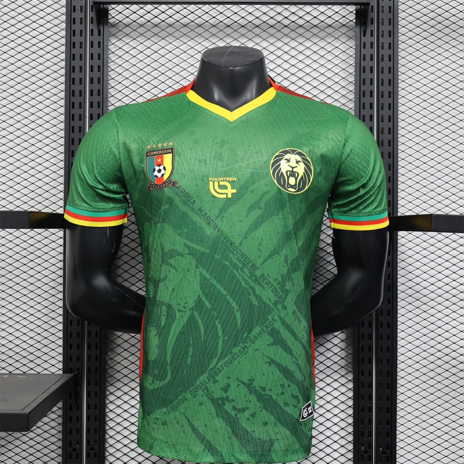 Cameroon 25-26 Home Jersey - Player Version - UnitedFutballJersey