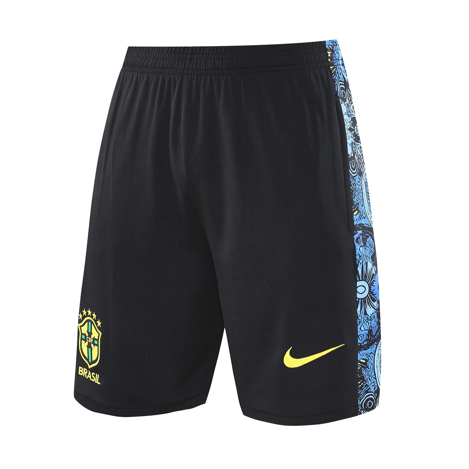 Brazil 25-26 Blue Jesus Statue Vest Training Set - Blue Vest & Black Shorts - UnitedFutballJersey