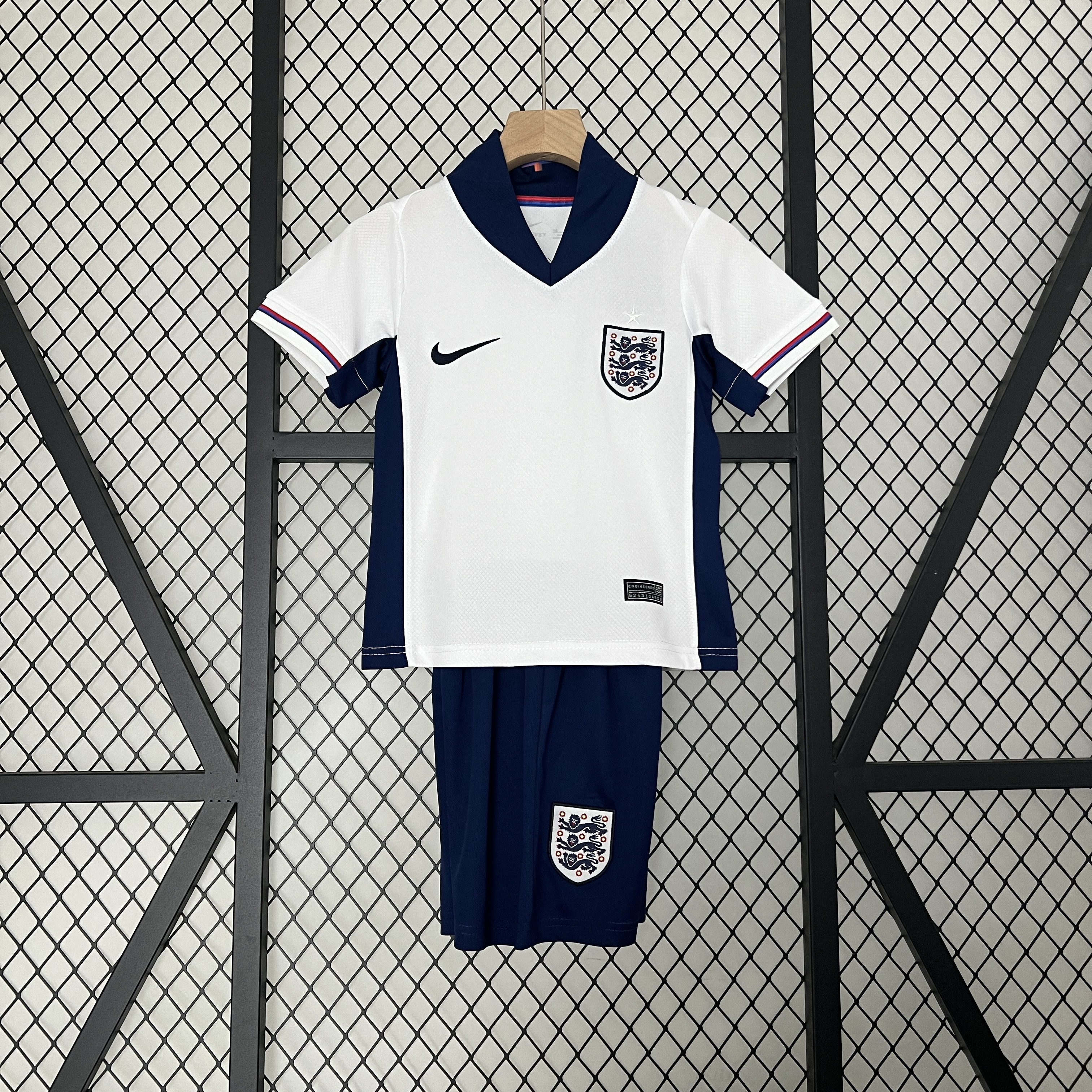 England 2024 Home Stadium Kids Kit - UnitedFutballJersey