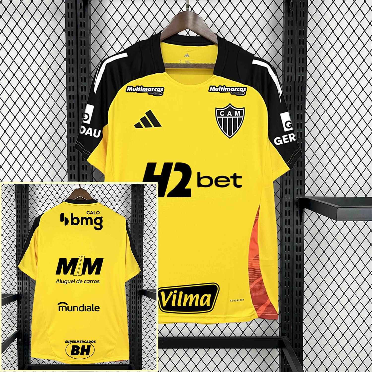 Atletico Mineiro 25-26 Yellow Pre-Match Training Jersey - Fans Version - UnitedFutballJersey