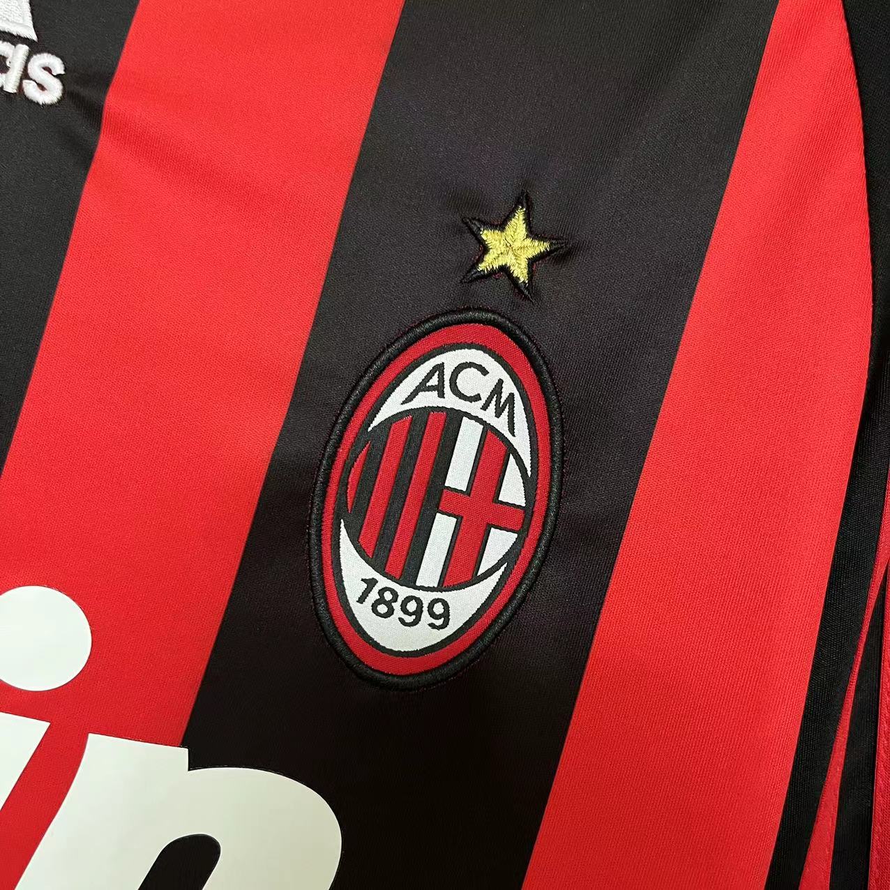 Retro AC Milan 2008-09 Home Long Sleeve Jersey - UnitedFutballJersey