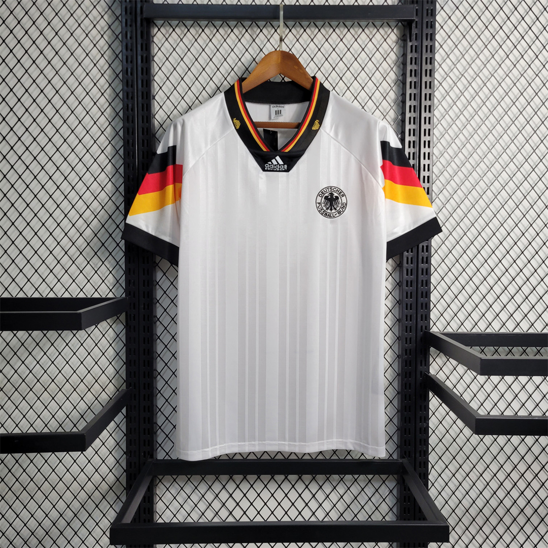 Retro Germany 1992 Home Stadium Jersey - UnitedFutballJersey