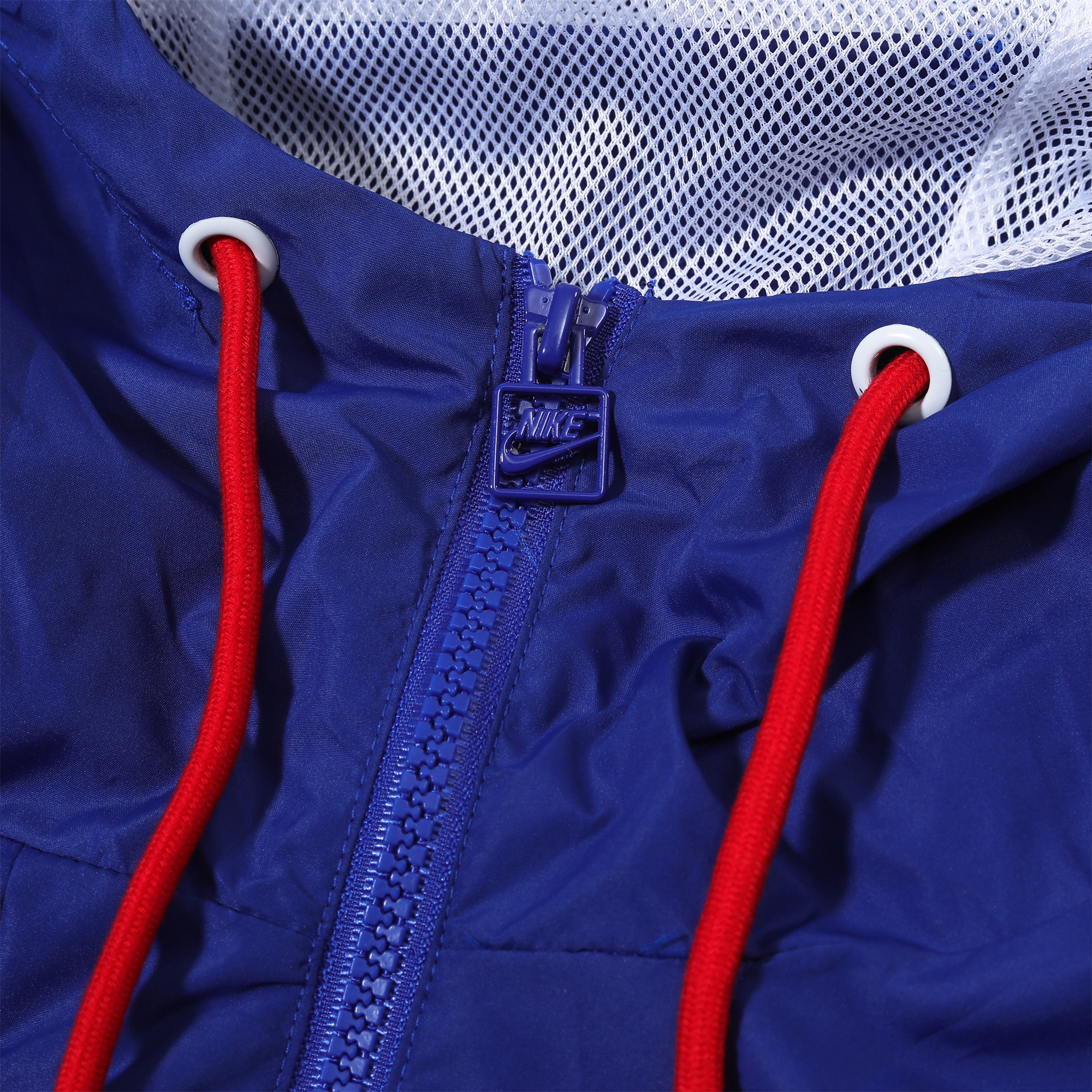France 2024 National Team Anthem Blue Hooded Windbreaker - Player Version - UnitedFutballJersey