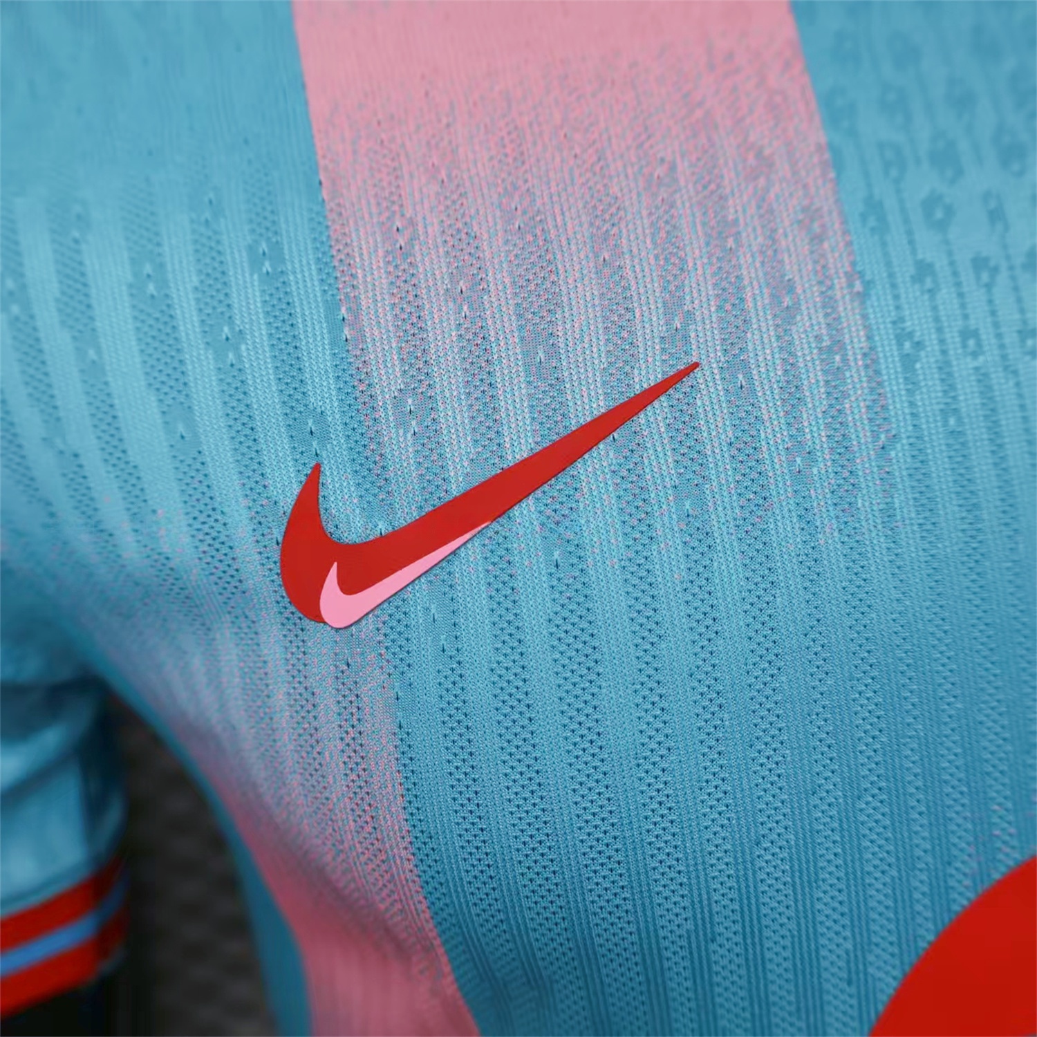 B.A.R.S.A 25-26 Orange Logo Pink & Light Blue Special Jersey - Player Version - UnitedFutballJersey