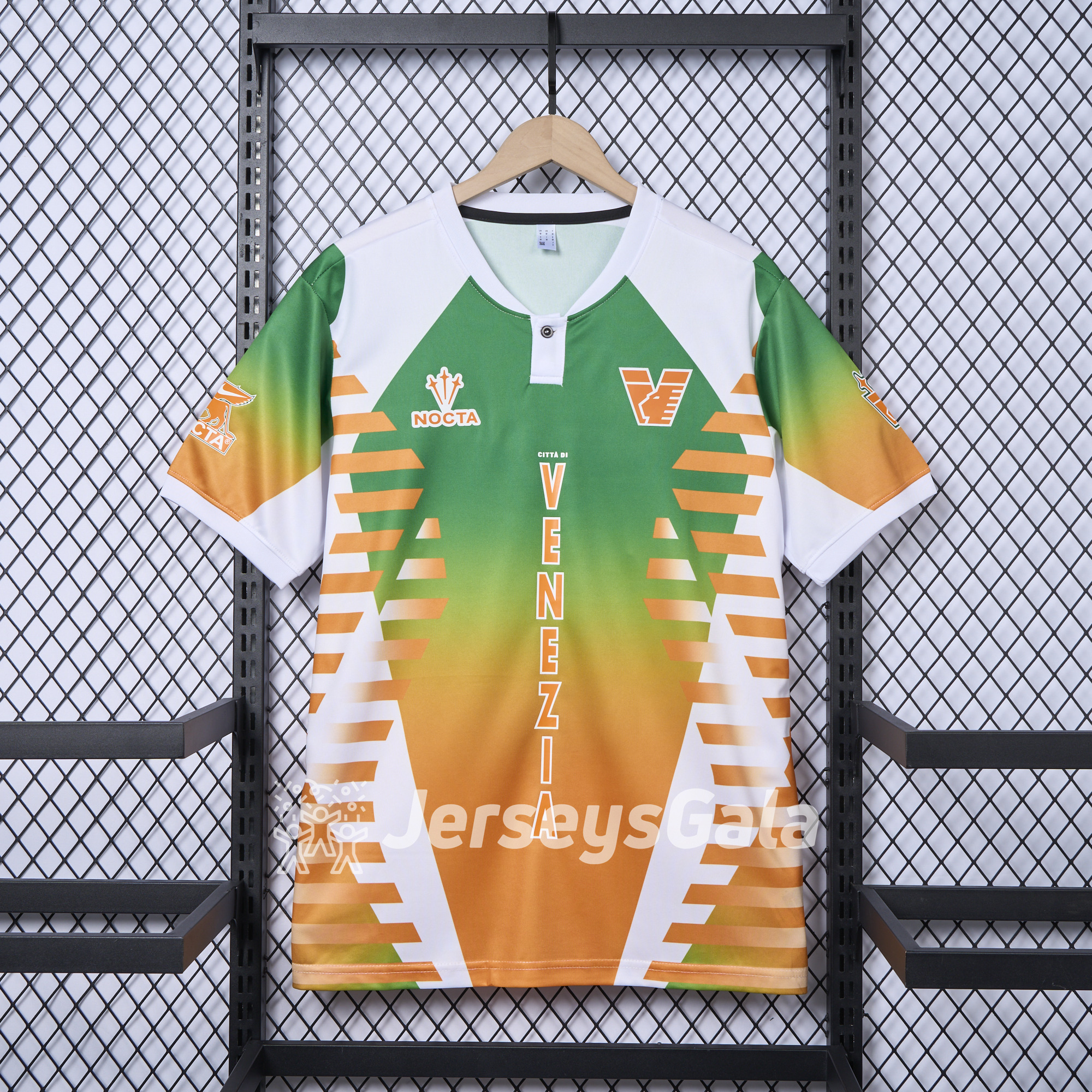 Venezia FC 24-25 Orange and Green Pre-Match Jersey - Fans Version - UnitedFutballJersey