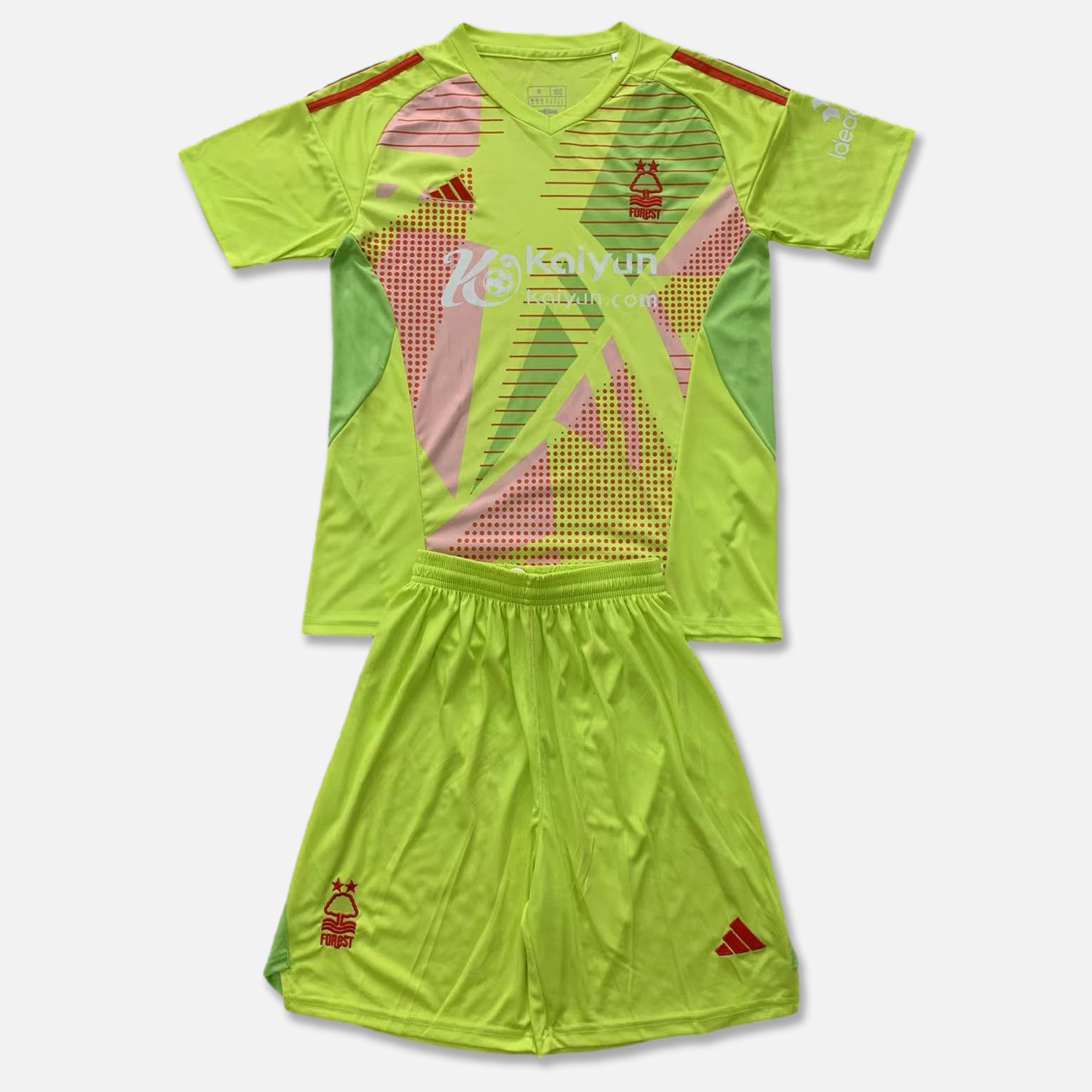 Nottingham Forest 24-25 Green Goalkeeper Men's Adult Jersey Set - Fans Version - UnitedFutballJersey